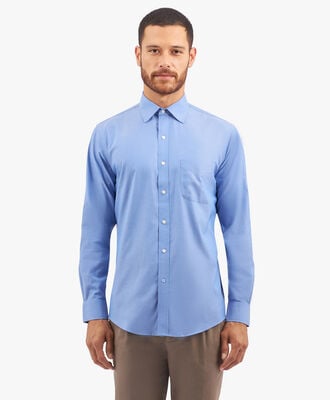 Brooks Brothers Lunghezza Camicia Uomo Fuori Pantaloni Camicia