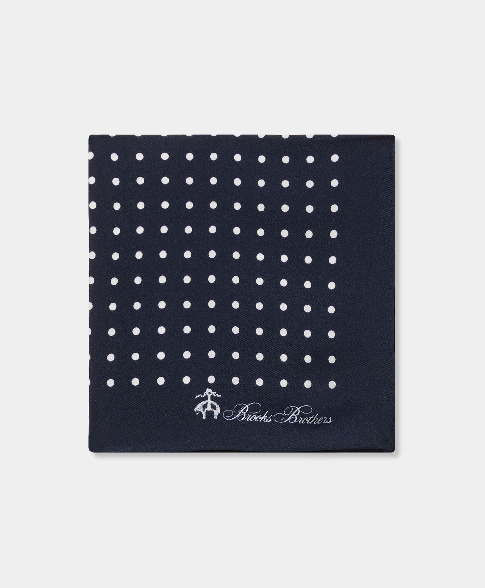 Brooks Brothers Polka Dot Silk Pochette Navy ACPOC002SEPSE001NAVYF001