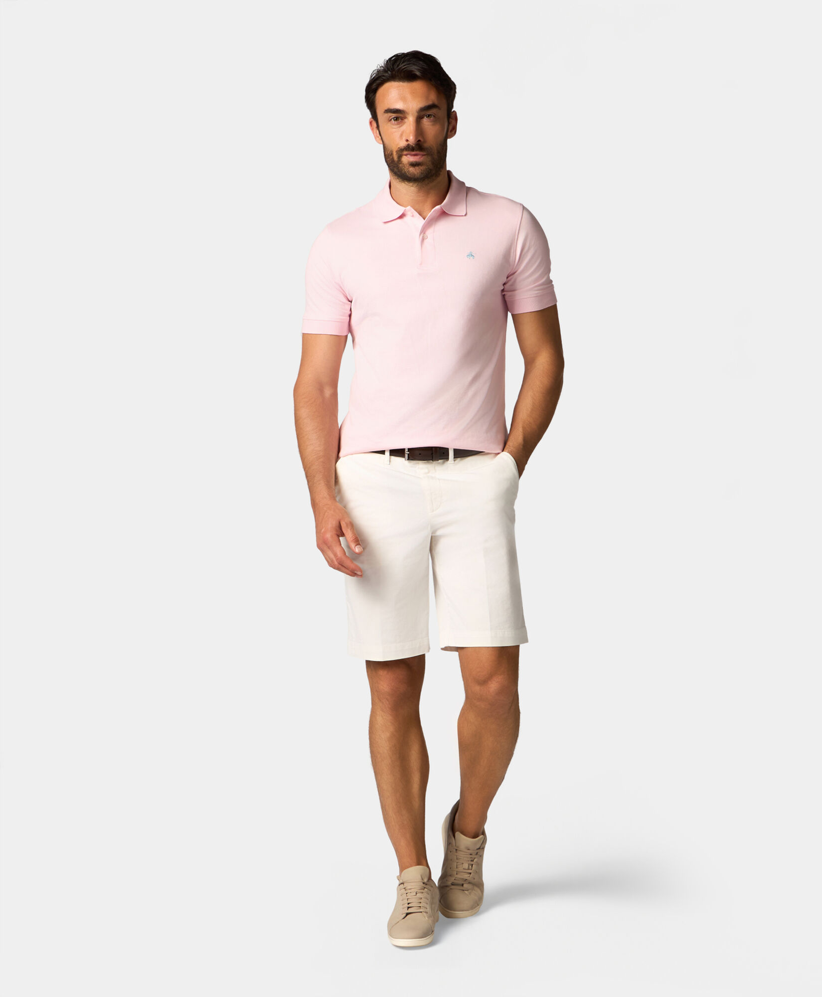 Brooks Brothers Cotton Piqué Polo Pink POJER010COPCO001PINKP001