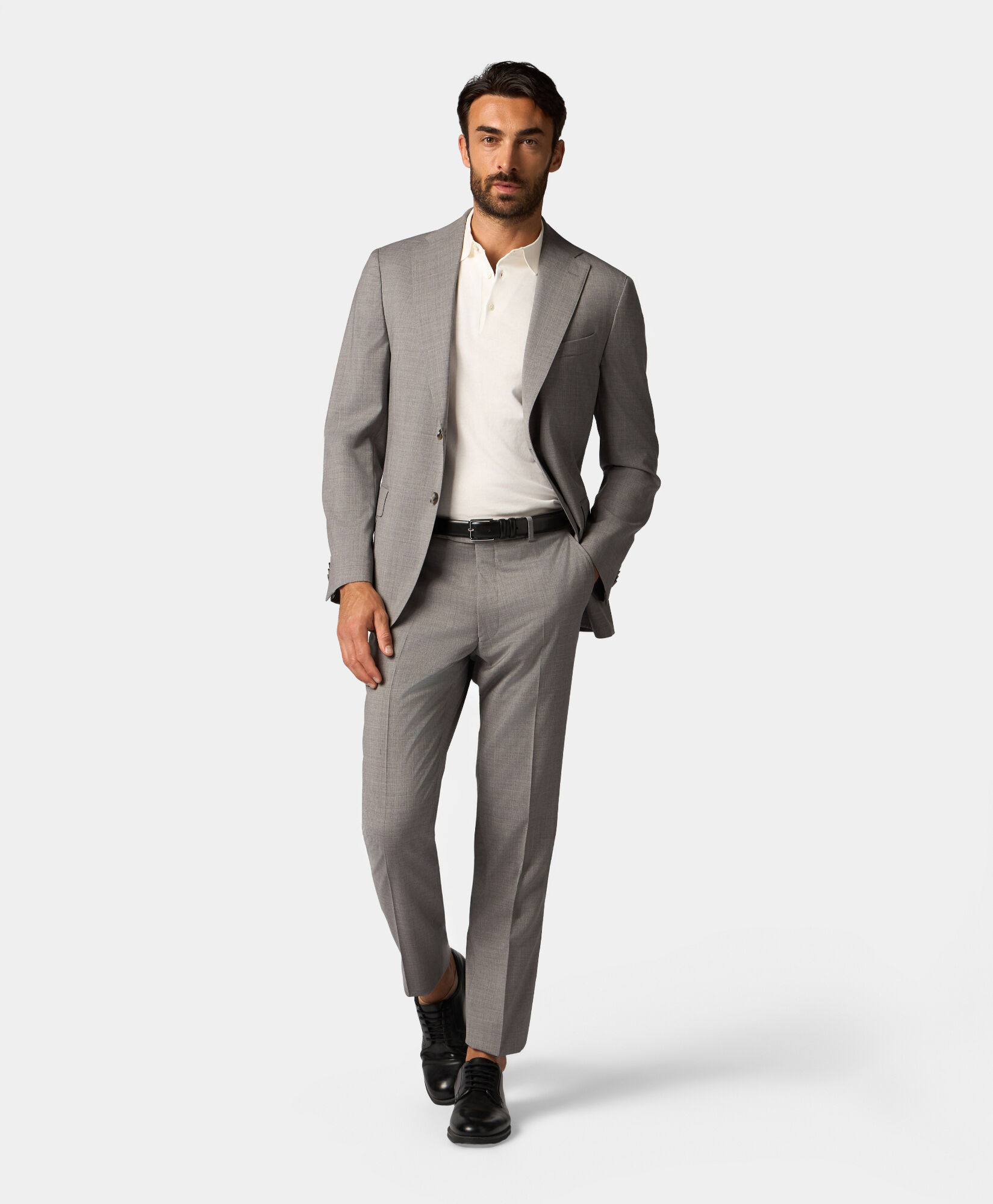 Brooks Brothers Virgin Wool Trousers Light Grey DTROU023WVPWV003LTGRP001