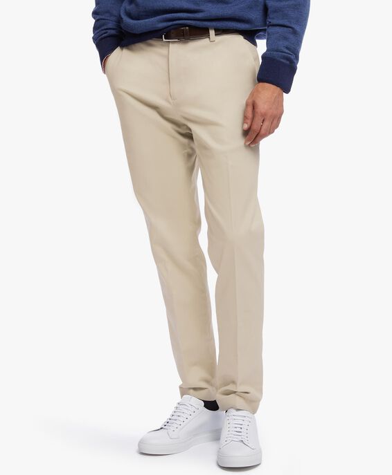 Brooks Brothers Pantalón Advantage Chino elástico corte slim Milano Caqui 1000046112US100104108