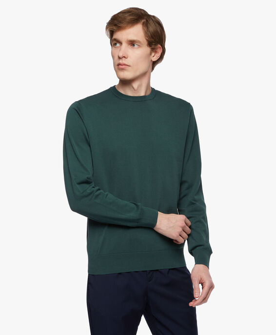 Brooks Brothers Green Cotton Sweater Green KNCRN008COPCO002GREEP001