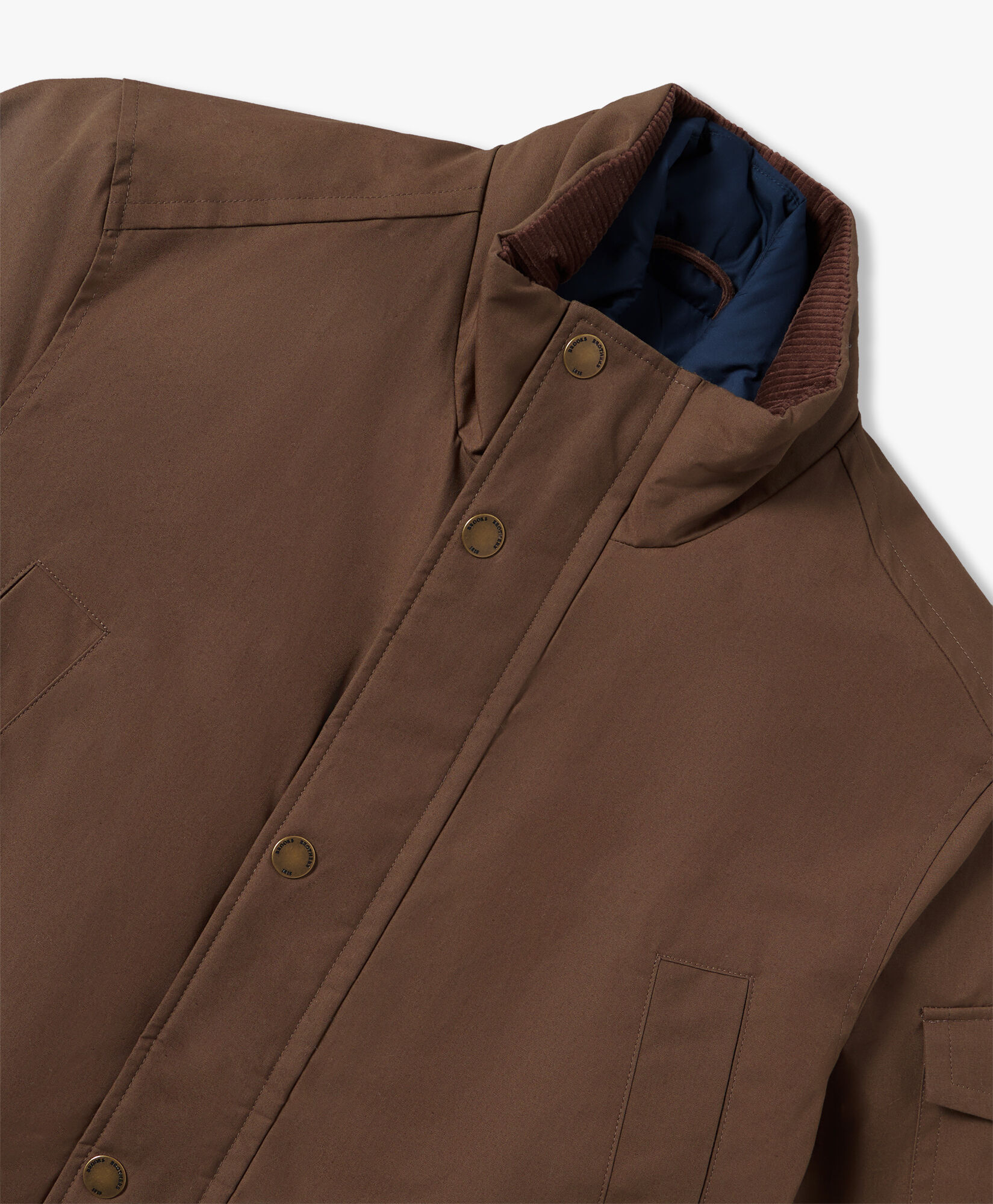 Olive Green Detachable Cotton Jacket in Olive Green for Men Brooks Brothers EU
