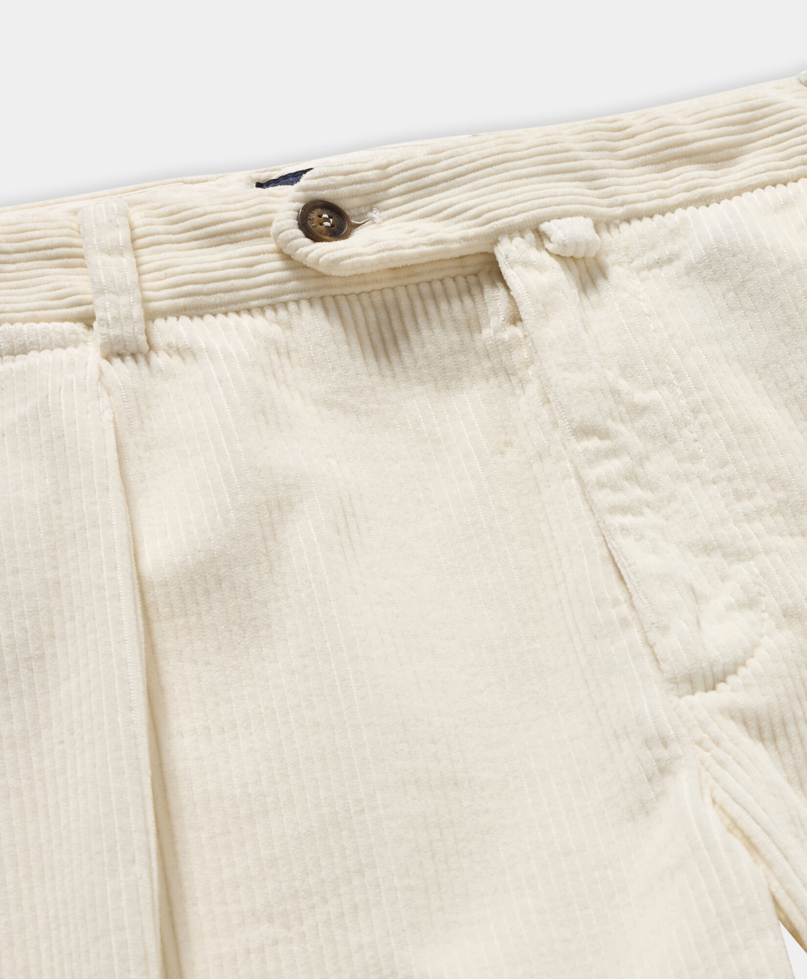 Brooks Brothers One-Pleat Cotton Corduroy Chino White CPCH1P01COPCO001WHITP001