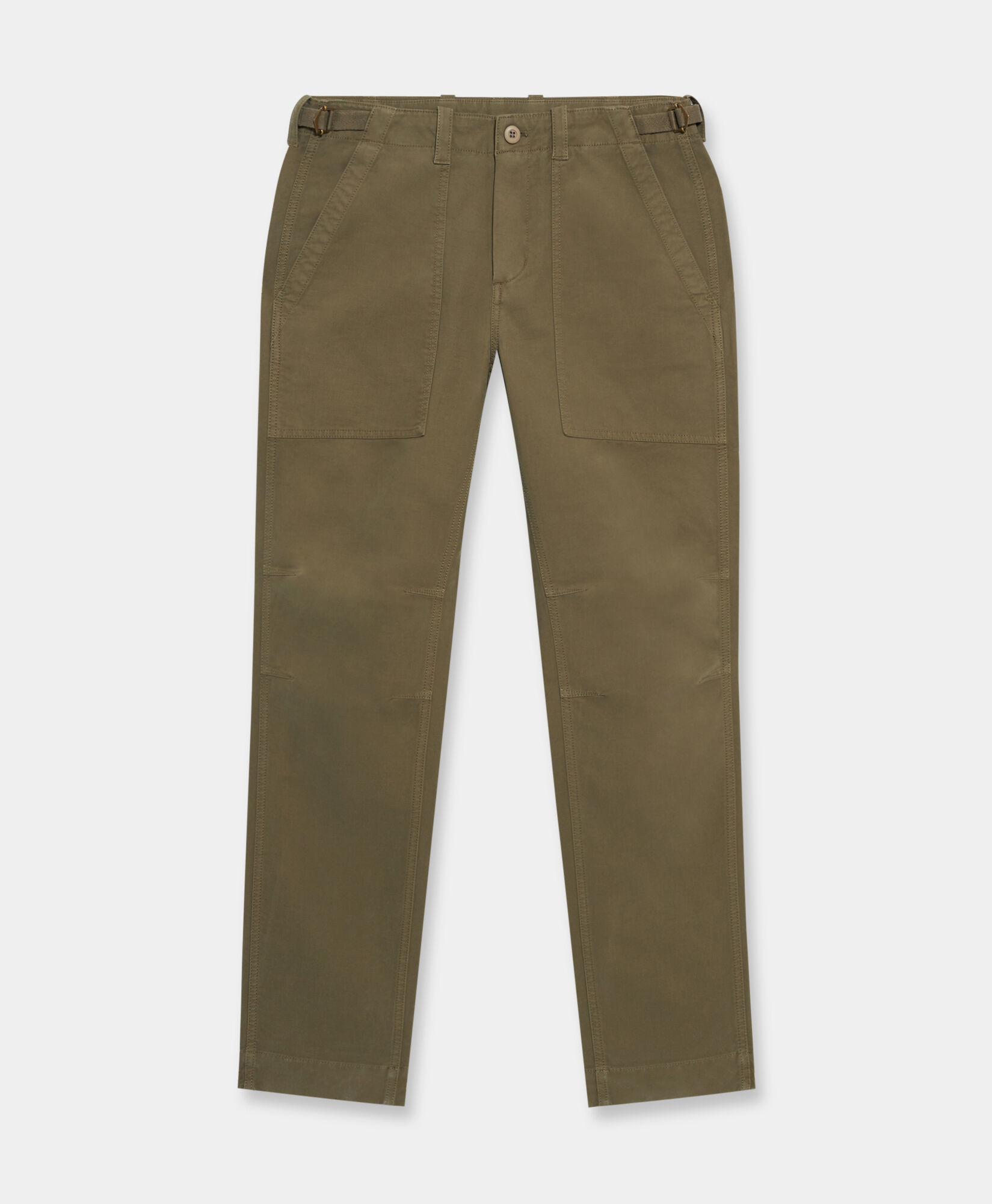 Slim Fit Cotton Utility Pants in Military for Men Brooks Brothers EU