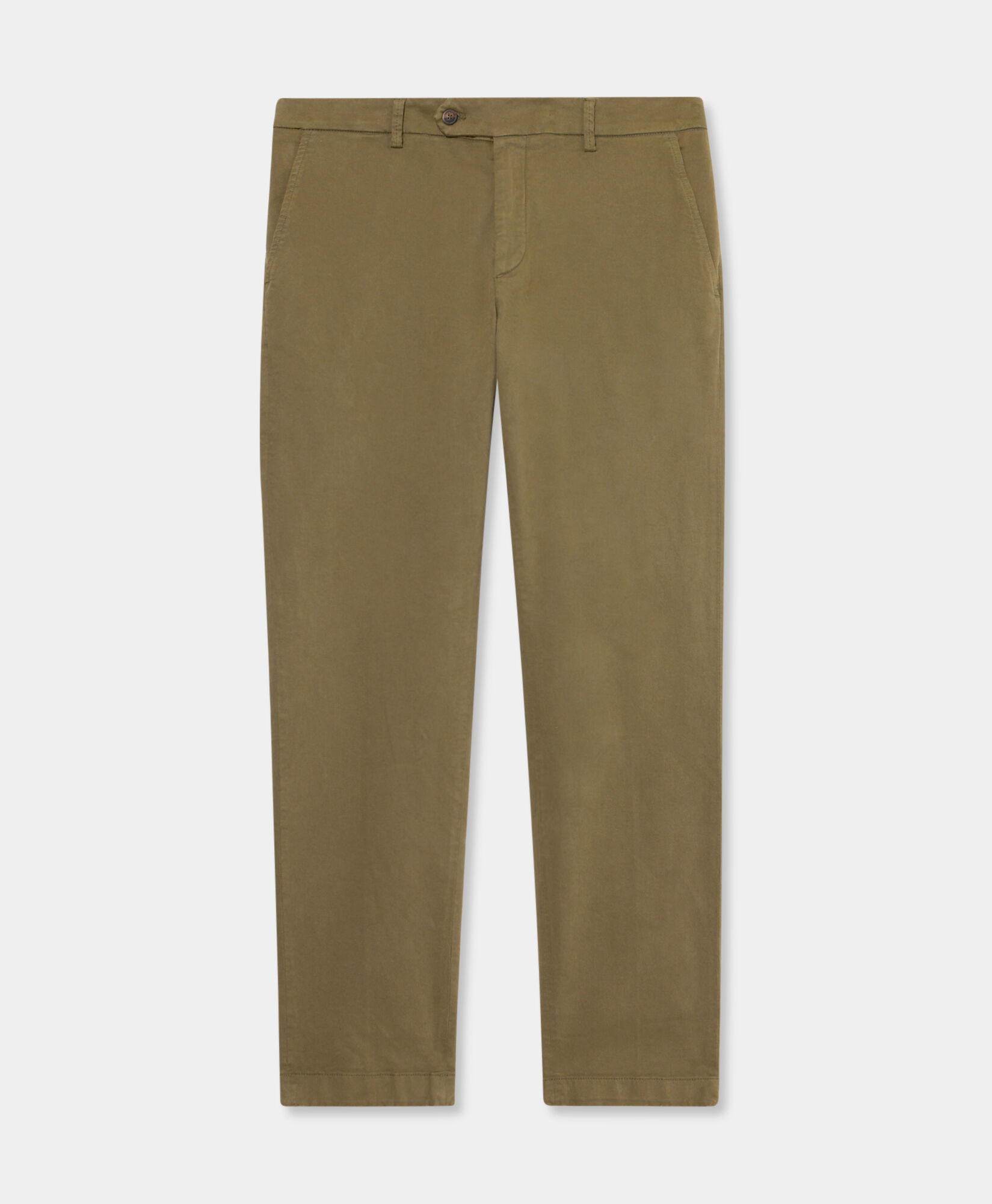 Brooks Brothers Chino Regular Fit in Cotone Elasticizzato Microtwill Kaki CPCHI062COBSP002KHAKP001