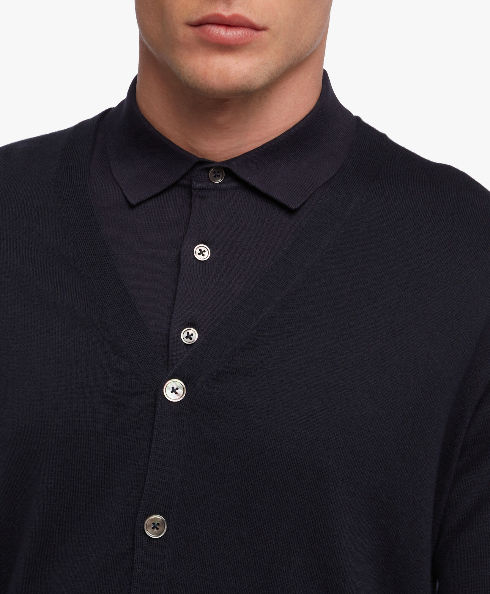 Cotton and Cashmere Cardigan in Navy for Men Brooks Brothers EU