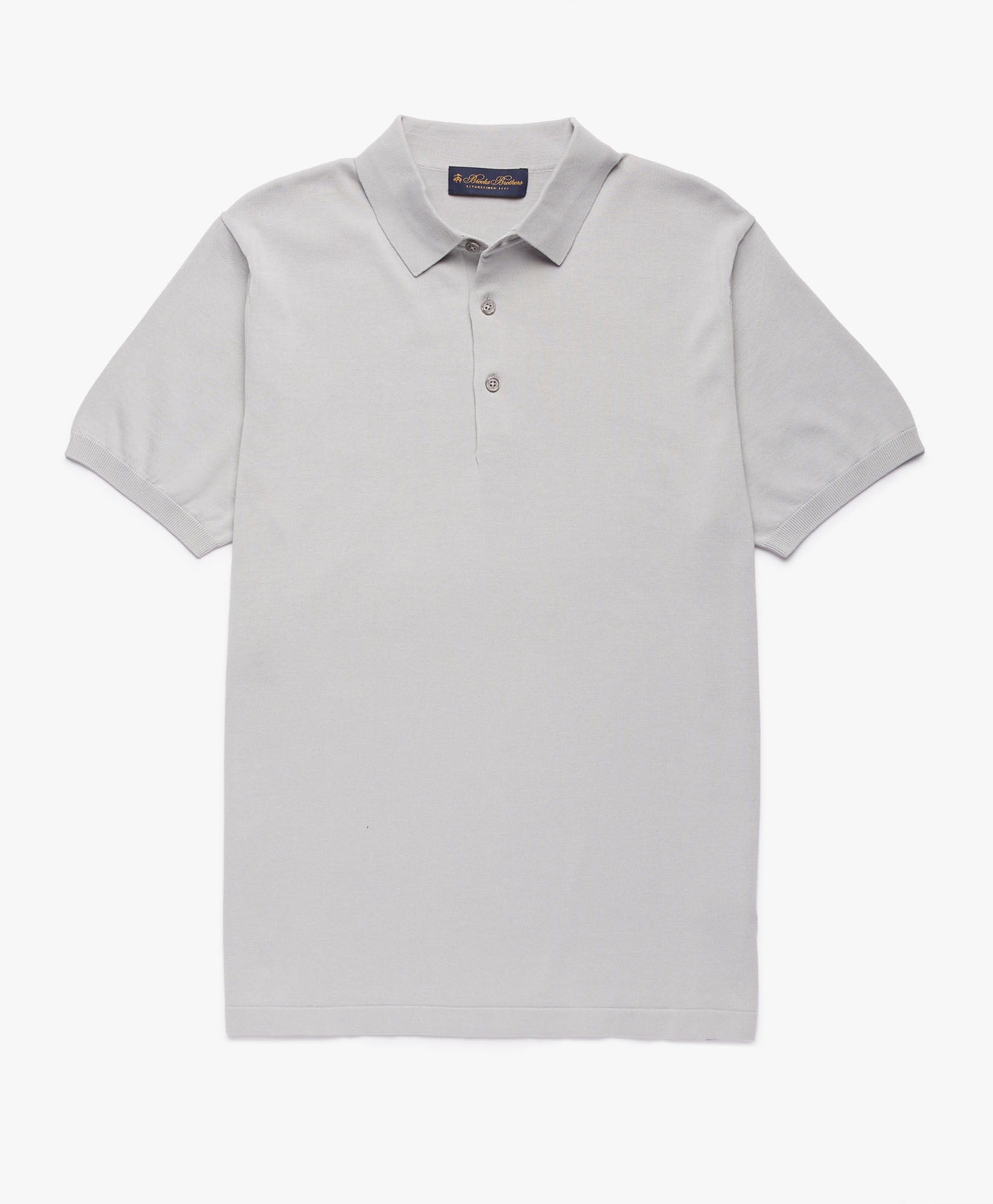 Light Grey Cotton Polo Shirt in Light Grey for Men Brooks Brothers UK