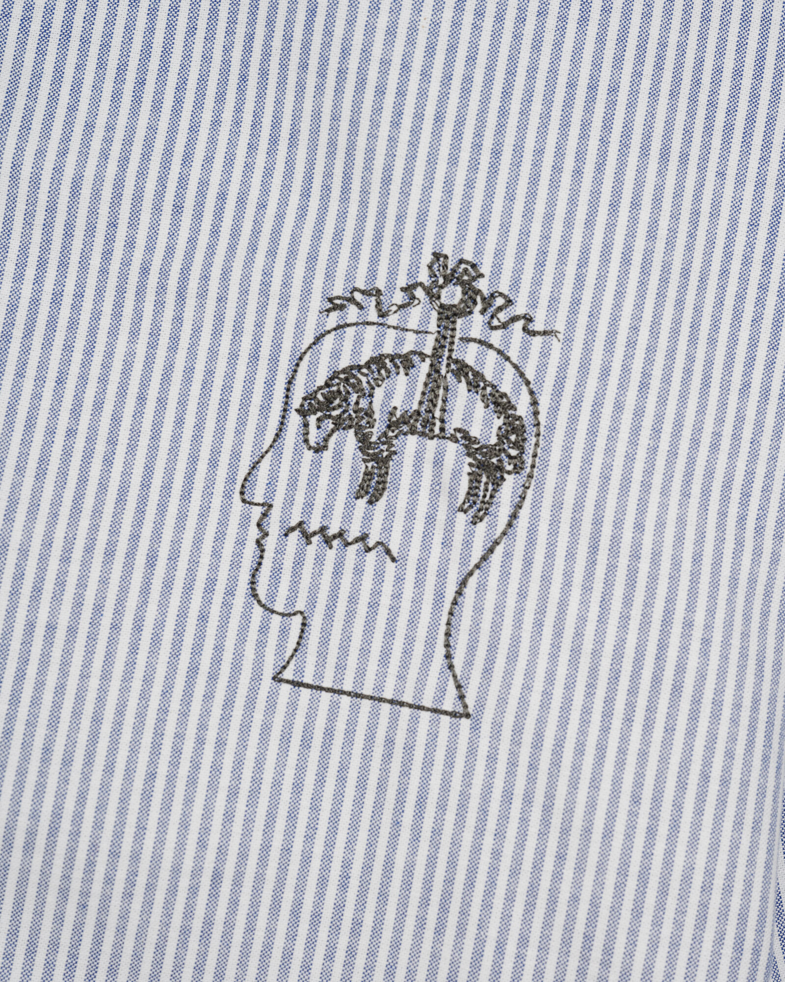 Brooks Brothers Brain Dead x Brooks Brothers California Embroidered Oxford Shirt Blue BDS24T24004190BL01