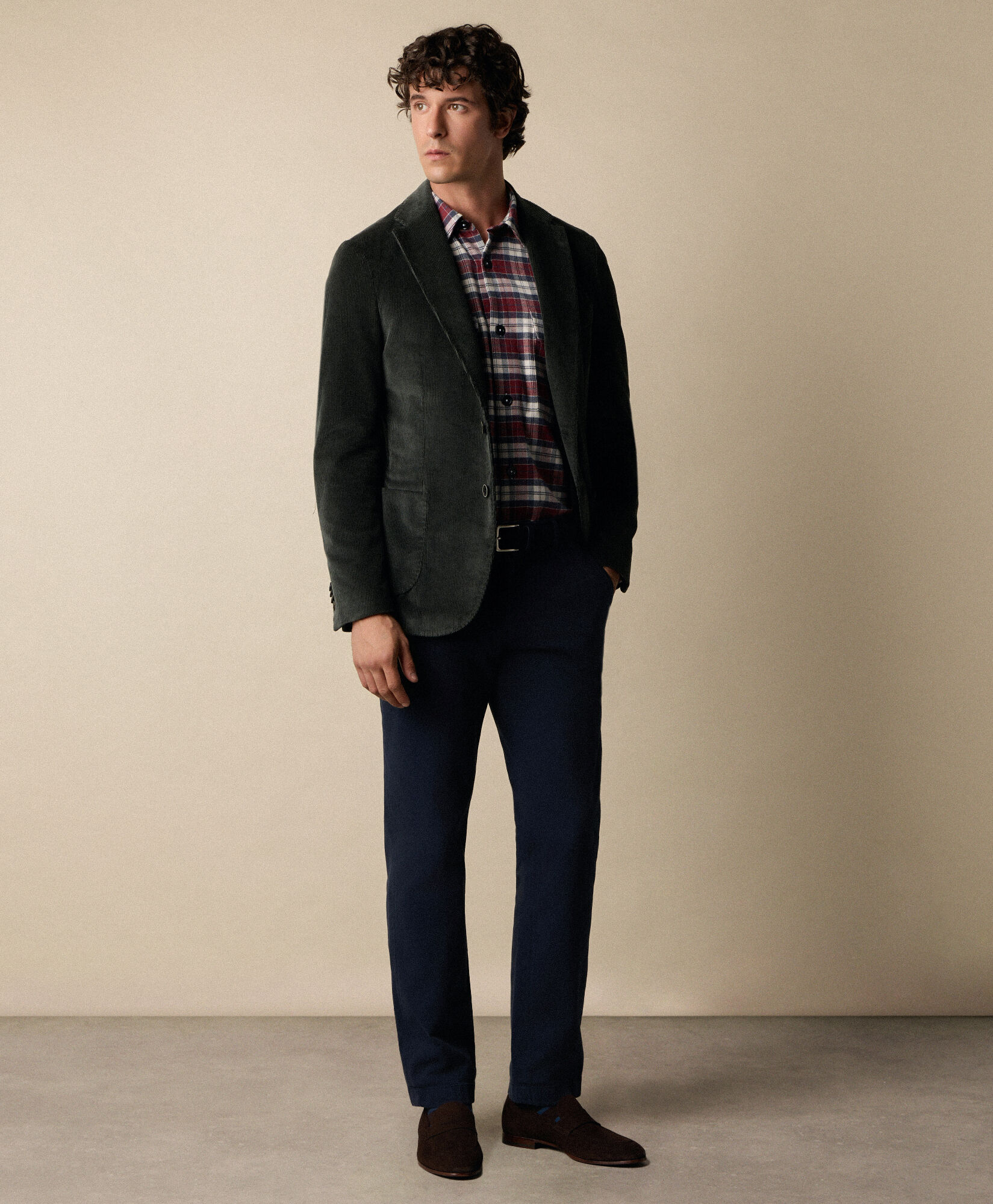 Brooks Brothers Cotton Corduroy Blazer Dark Green JKREG102COBSP002DKGNP001