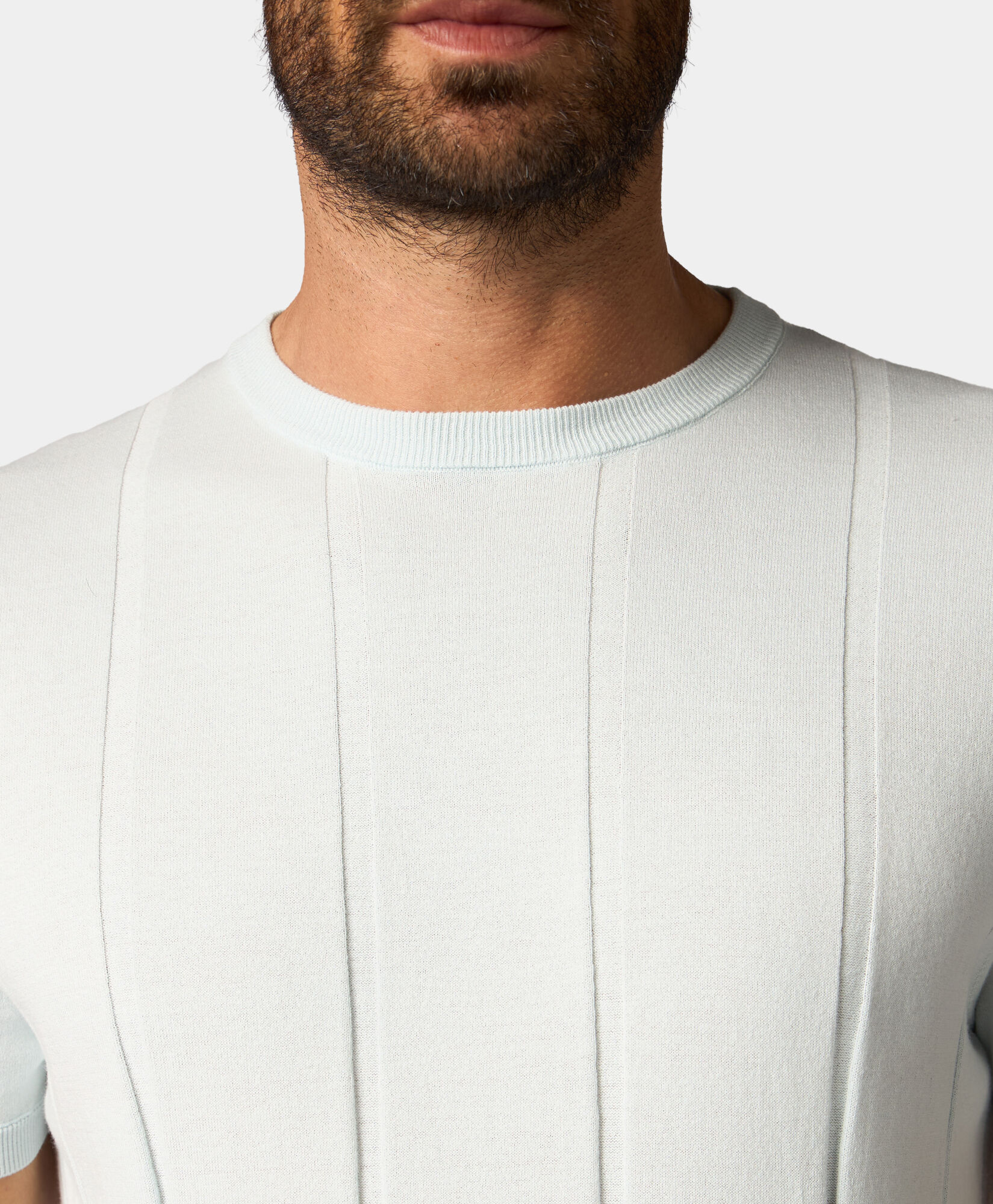 Brooks Brothers High-Twist-Baumwoll-Rippent-Shirt Himmel KNCRN042COPCO001SKYP0001