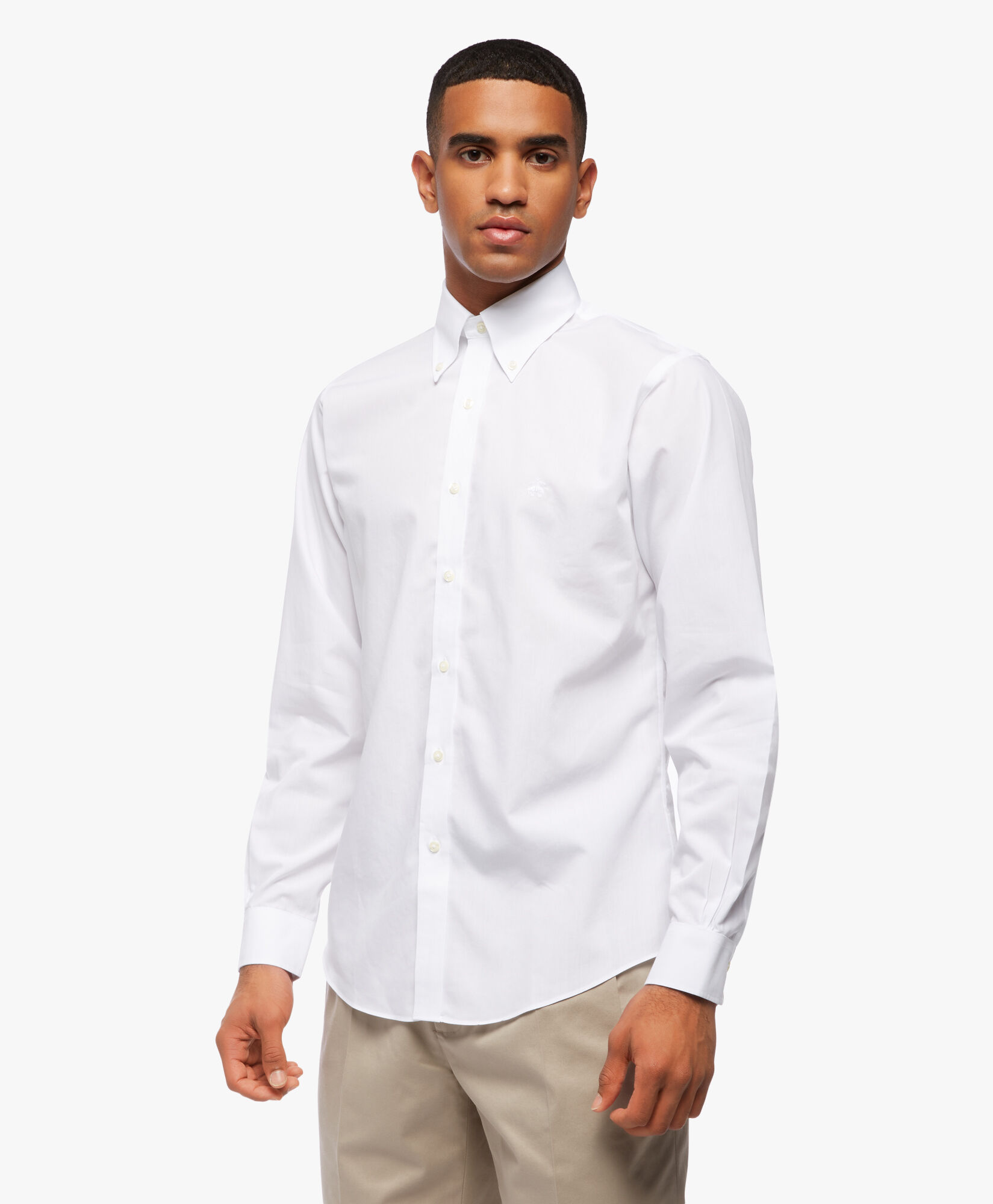 Regular Fit White Non Iron Button Down Dress Shirt in White for Men Brooks Brothers EU