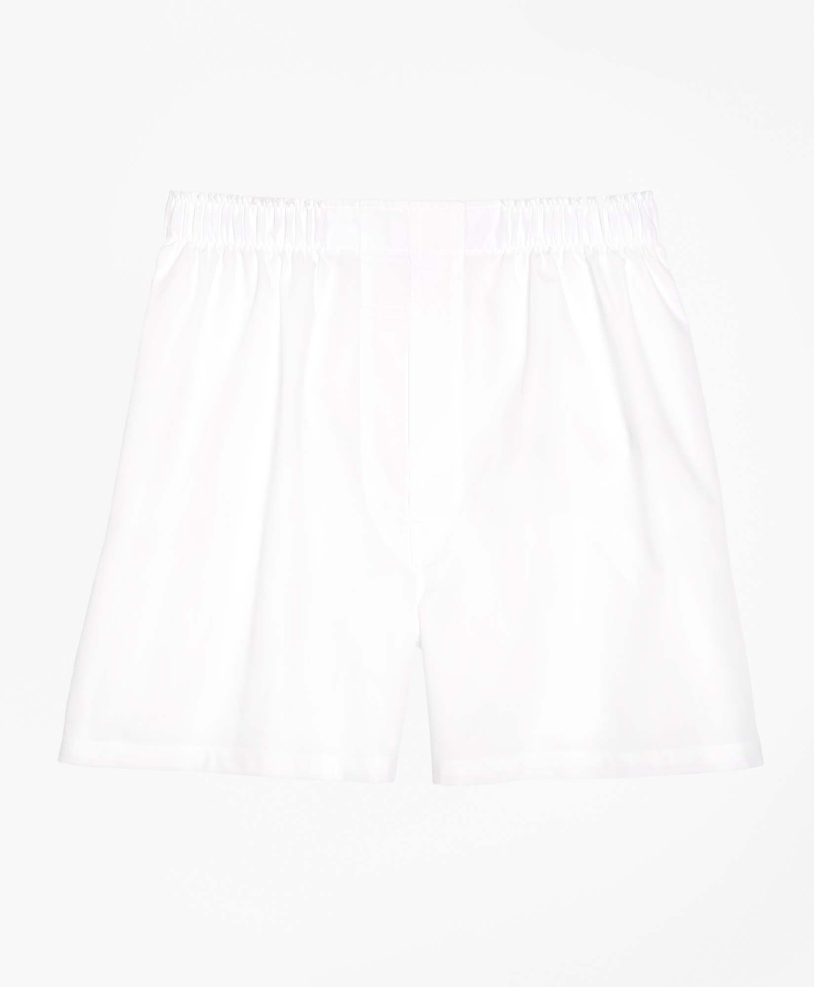 Brooks Brothers Relaxed Fit Cotton Boxers White 1000003216US100003757