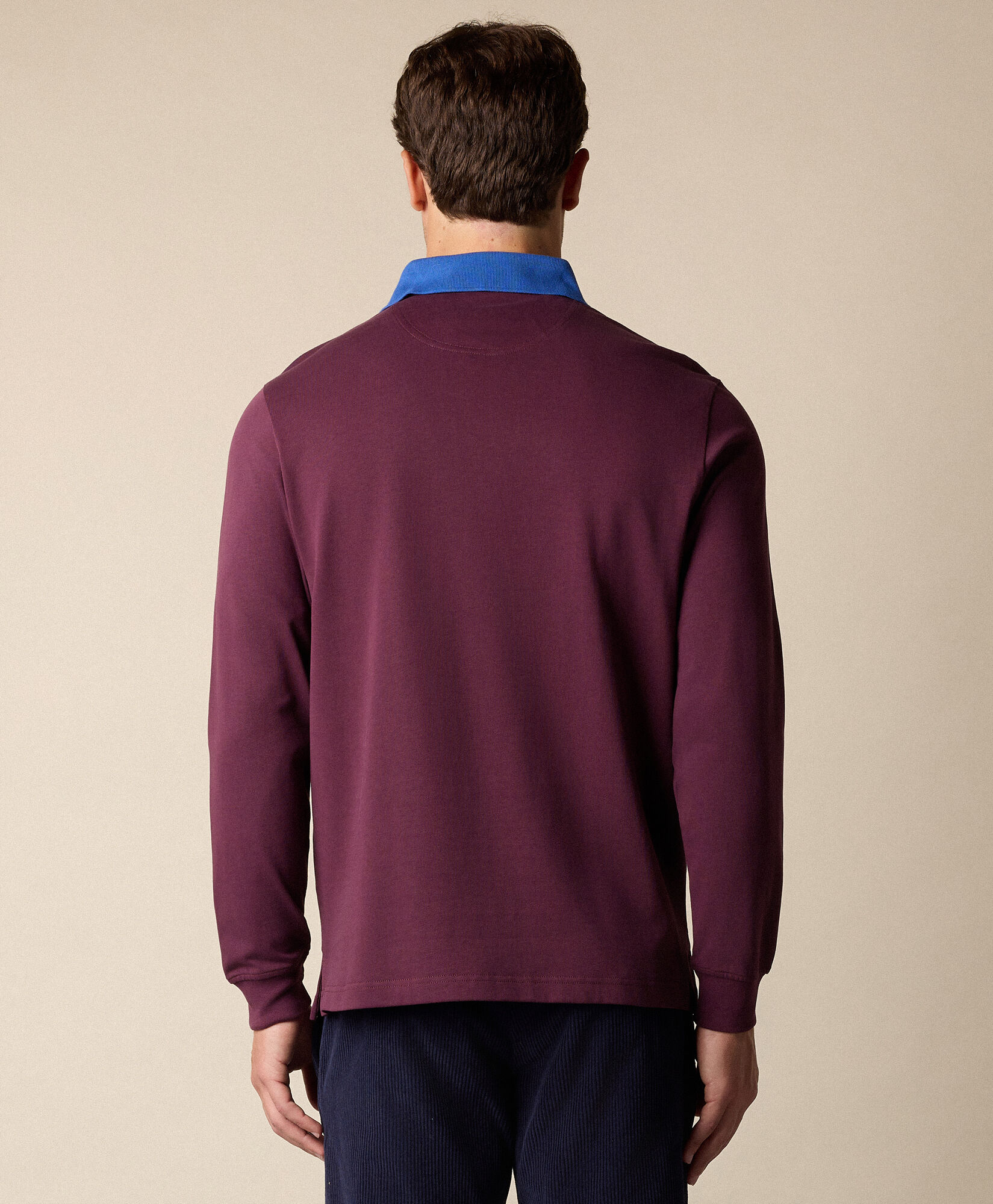 Brooks Brothers Cotton Polo with Logo Shield Burgundy POJER012COPCO001BORDP001