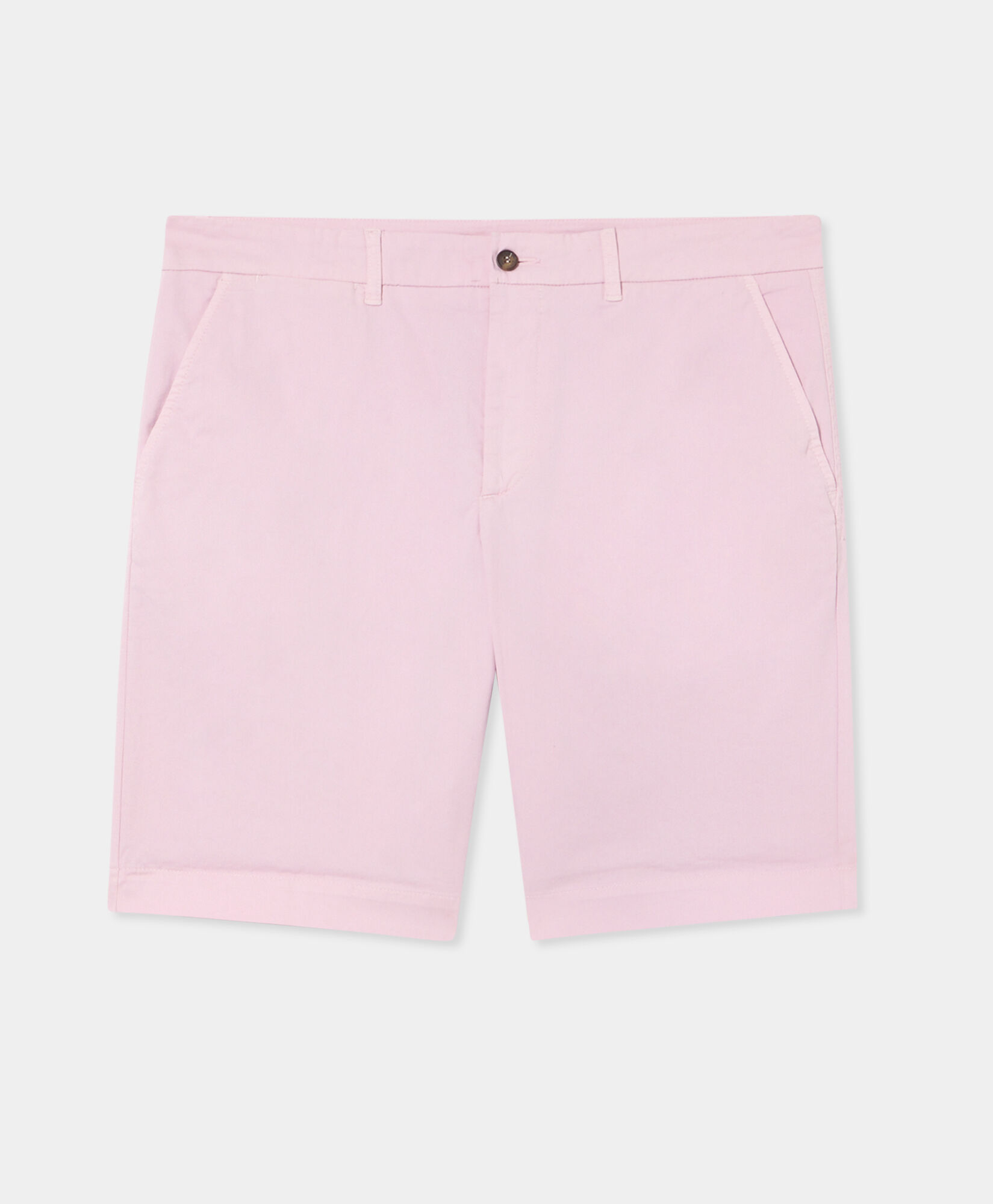 Brooks Brothers Stretch Cotton Gabardine Bermuda Shorts Pink CPBER007COBSP002PINKP001