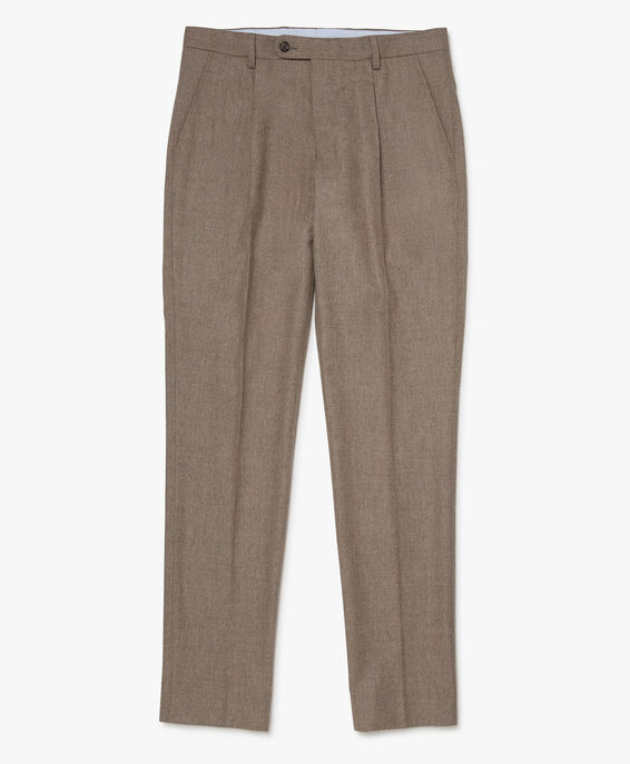 Brooks Brothers Pantalon en laine mélangée Beige DTSOP001WOBWV001BEIGP001