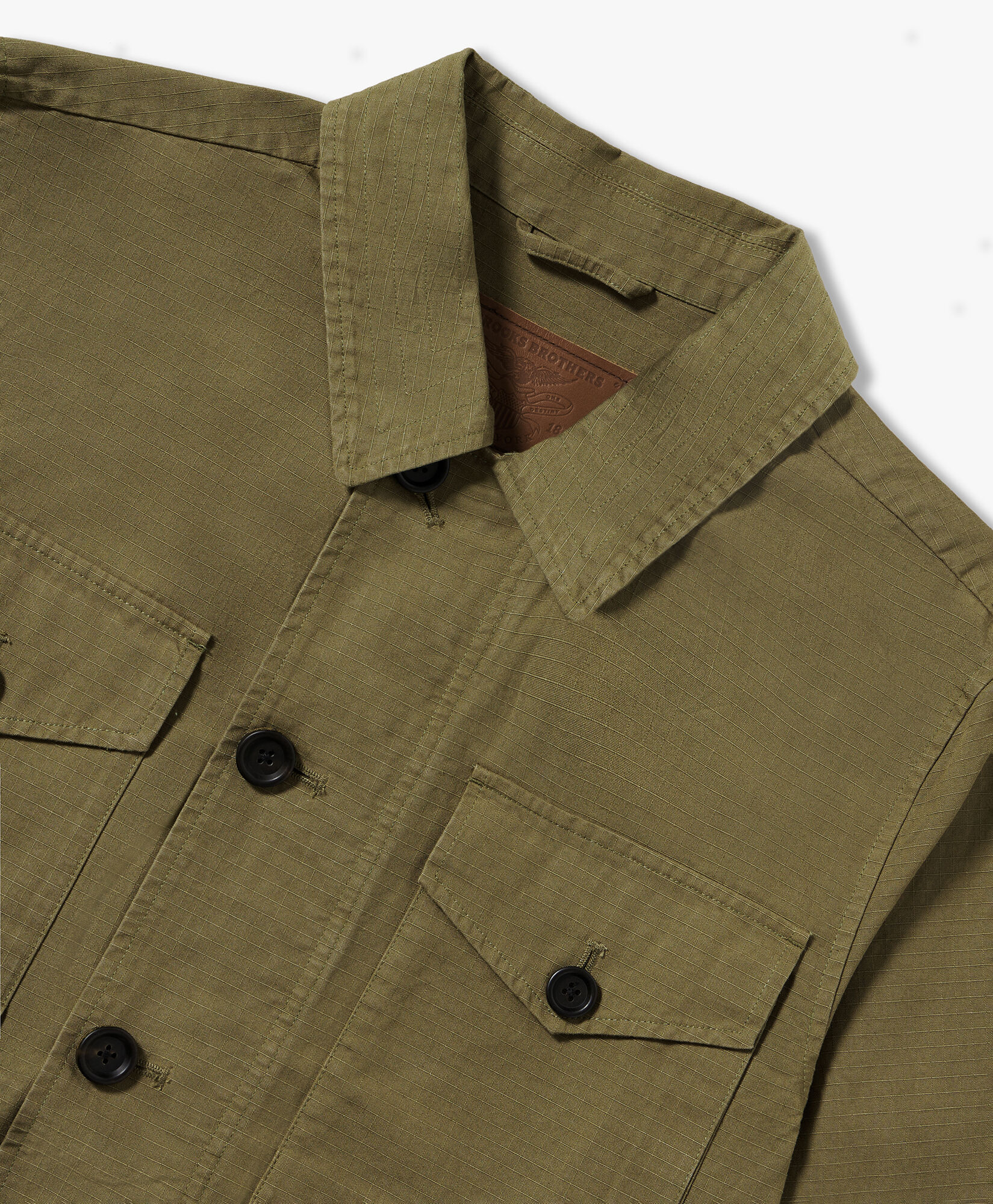 Medium Green Cotton Field Jacket in Medium Green for Men Brooks Brothers UK