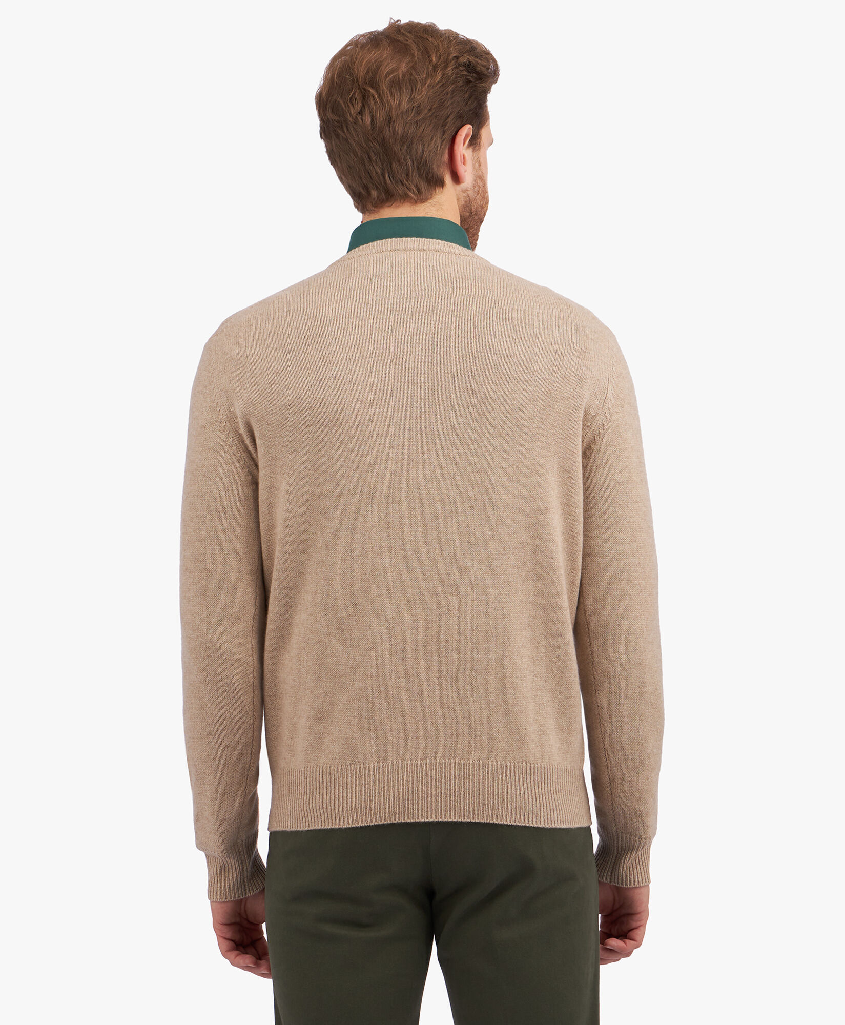 Pull couleur chameau en m lange de laine et cachemire en Chameau
