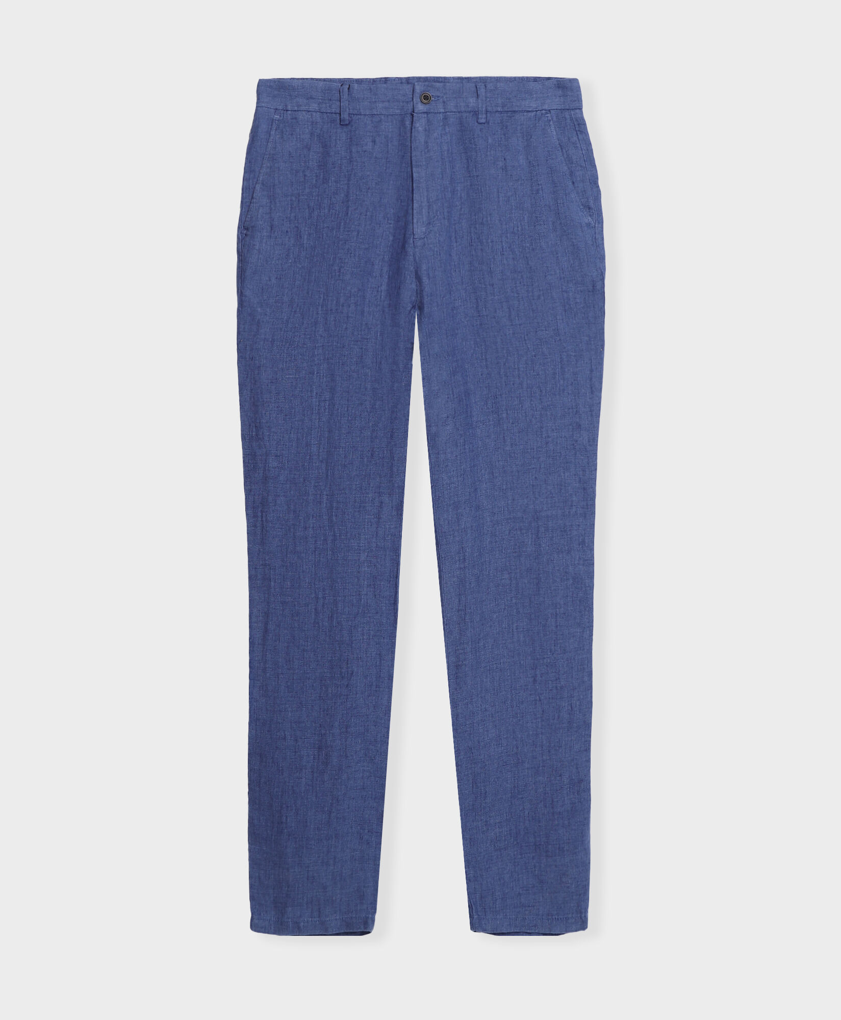 Brooks Brothers Leinenhose Denim Blau DTROU021LIPLI001DENIP001