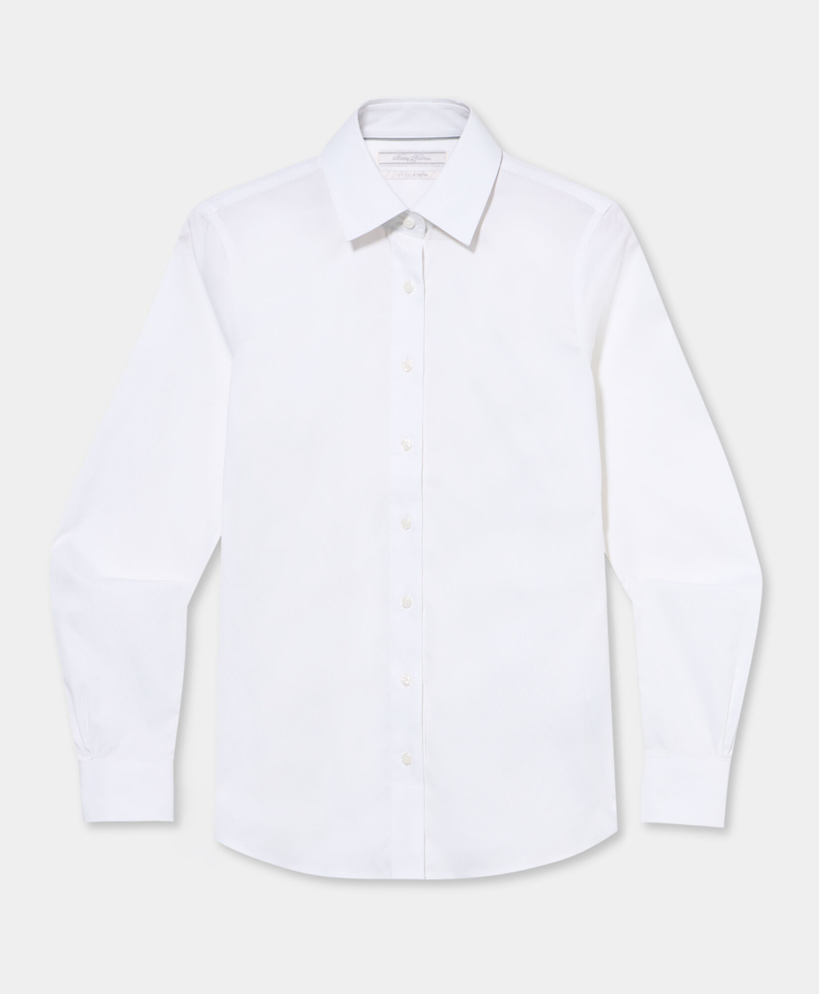 Brooks Brothers Fitted Non-Iron Oxford Pinpoint Supima Shirt with Forward Point Collar White 1000102822US100217235
