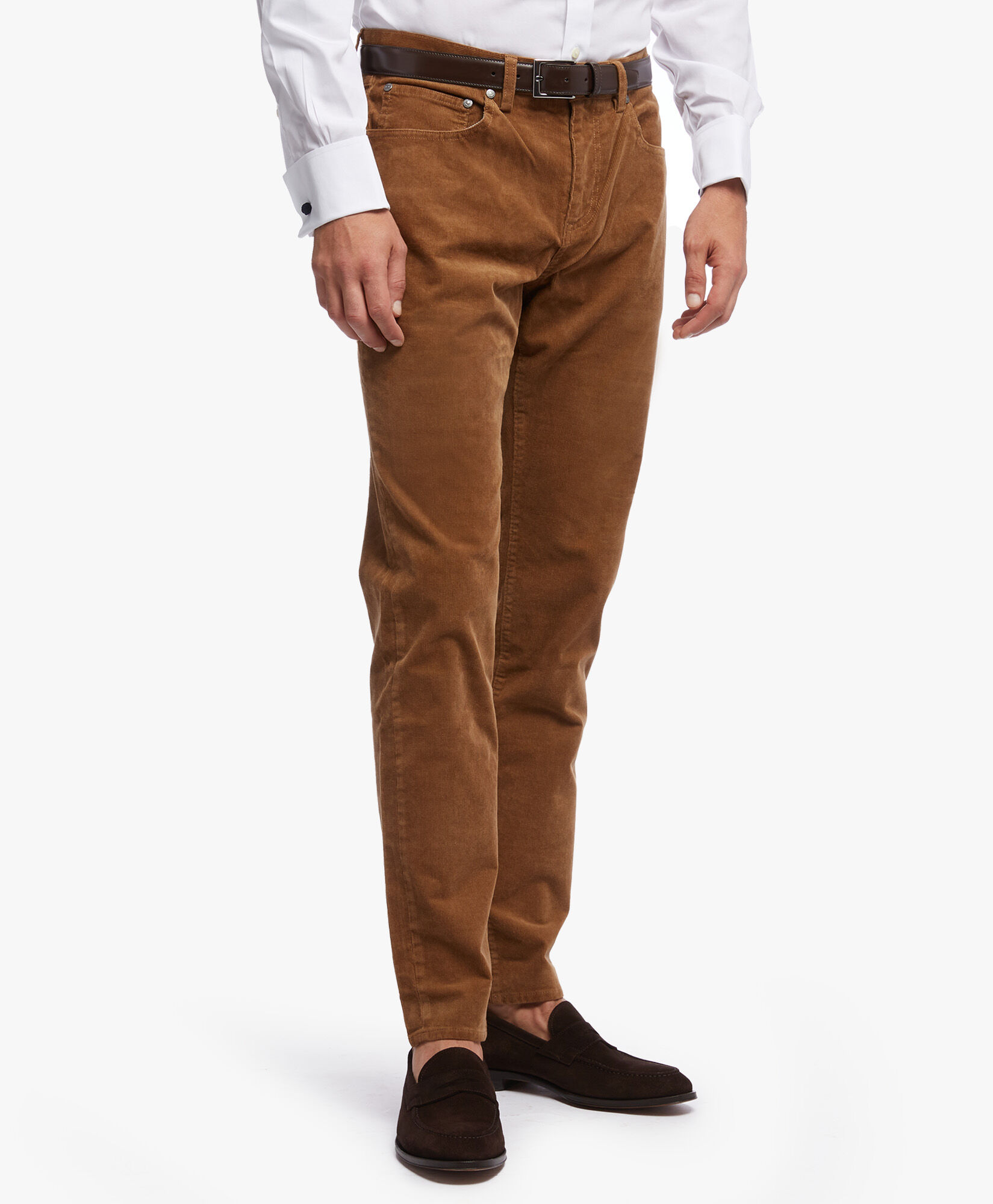 Milano Slim Fit Trousers Corduroy in Marrone da Uomo Brooks Brothers EU