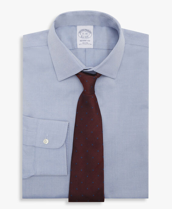 Brooks Brothers Camisa azul regular fit non-iron de algodón con cuello ainsley Azul 1000096969US100204252
