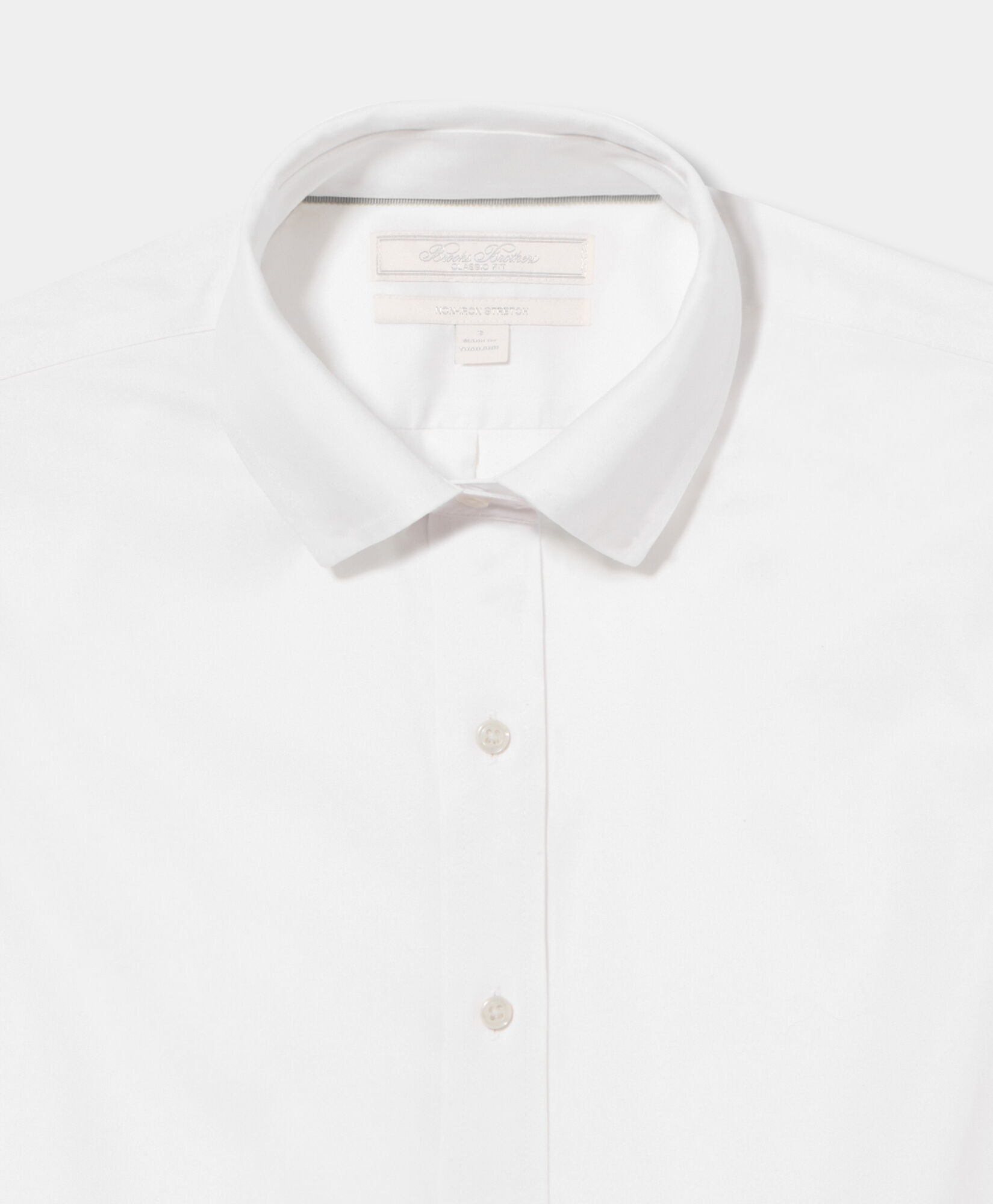Brooks Brothers Classic Fit Non-Iron Oxford Pinpoint Supima Shirt with Forward Point Collar White 1000102820US100217229