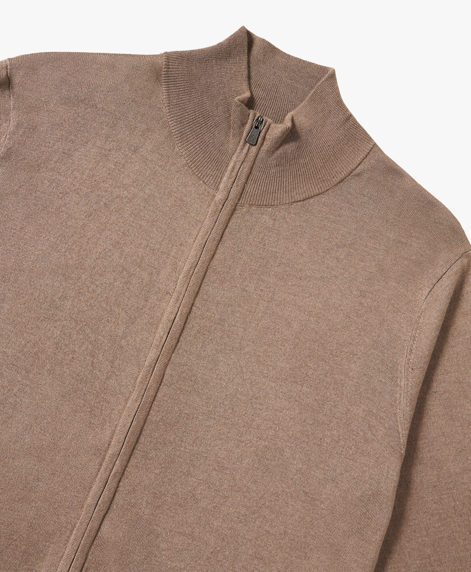 Beige Silk-Cashmere Blend Zip-Up Cardigan in Beige for Men | Brooks  Brothers® UK