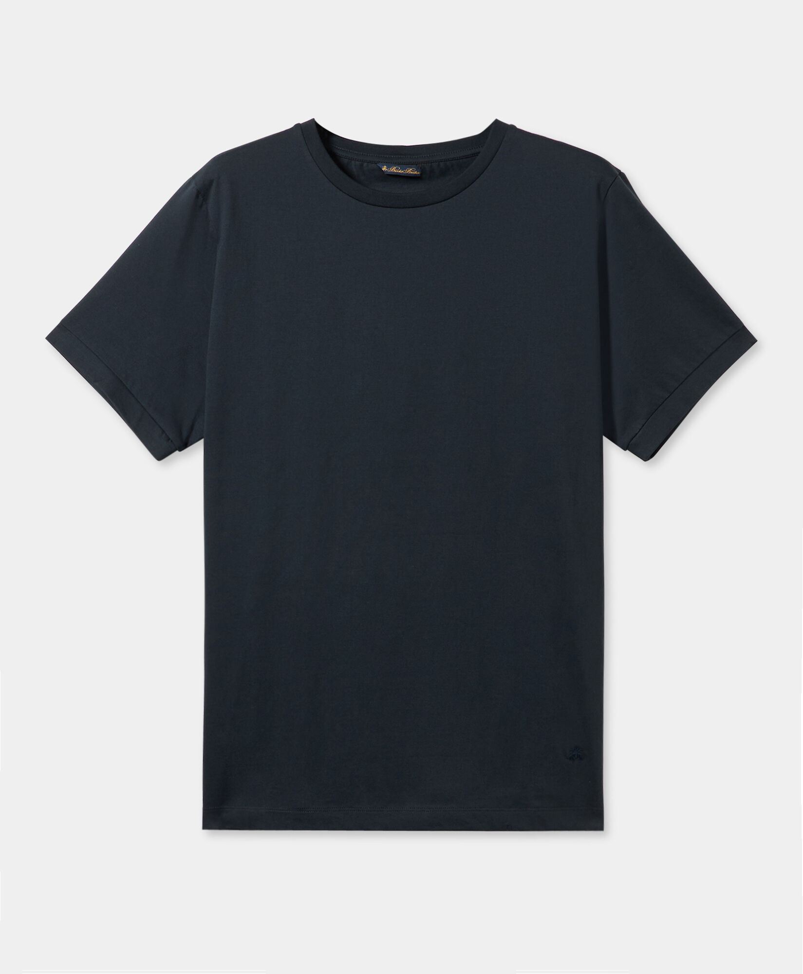 Brooks Brothers Mercerized Cotton Crewneck T-Shirt Dark Navy KNTSH008COPCO001NAVYP003