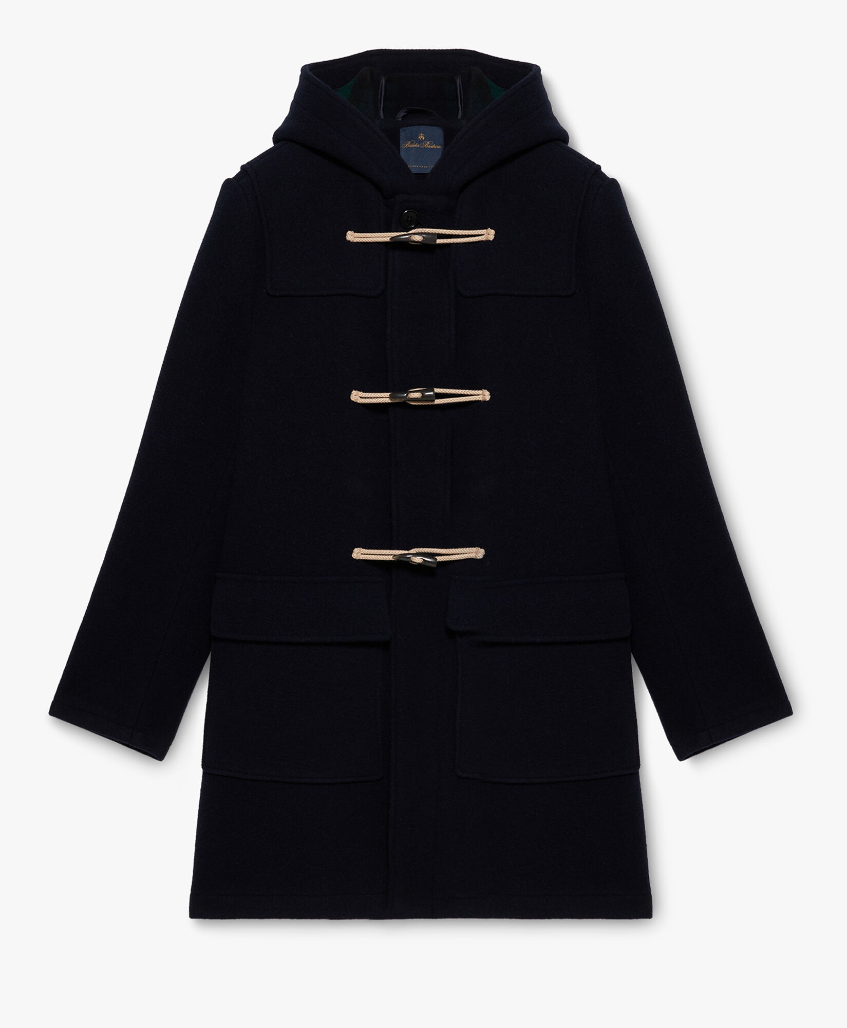 Navy Wool Duffel Coat in Navy for Men Brooks Brothers EU