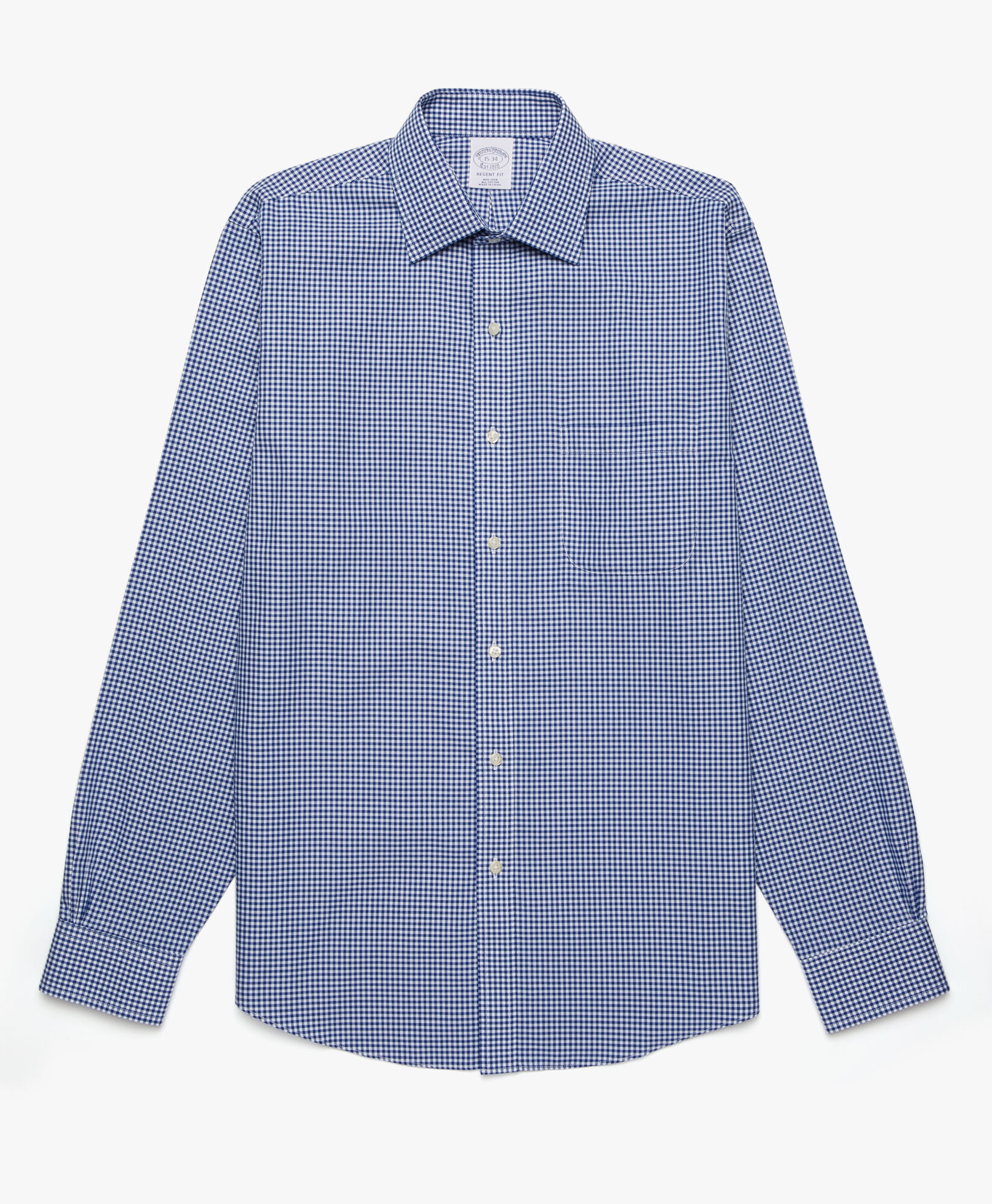 Regular Fit Blue Non-Iron Ainsley Collar Dress Shirt in Blue for Men | Brooks  Brothers® EU