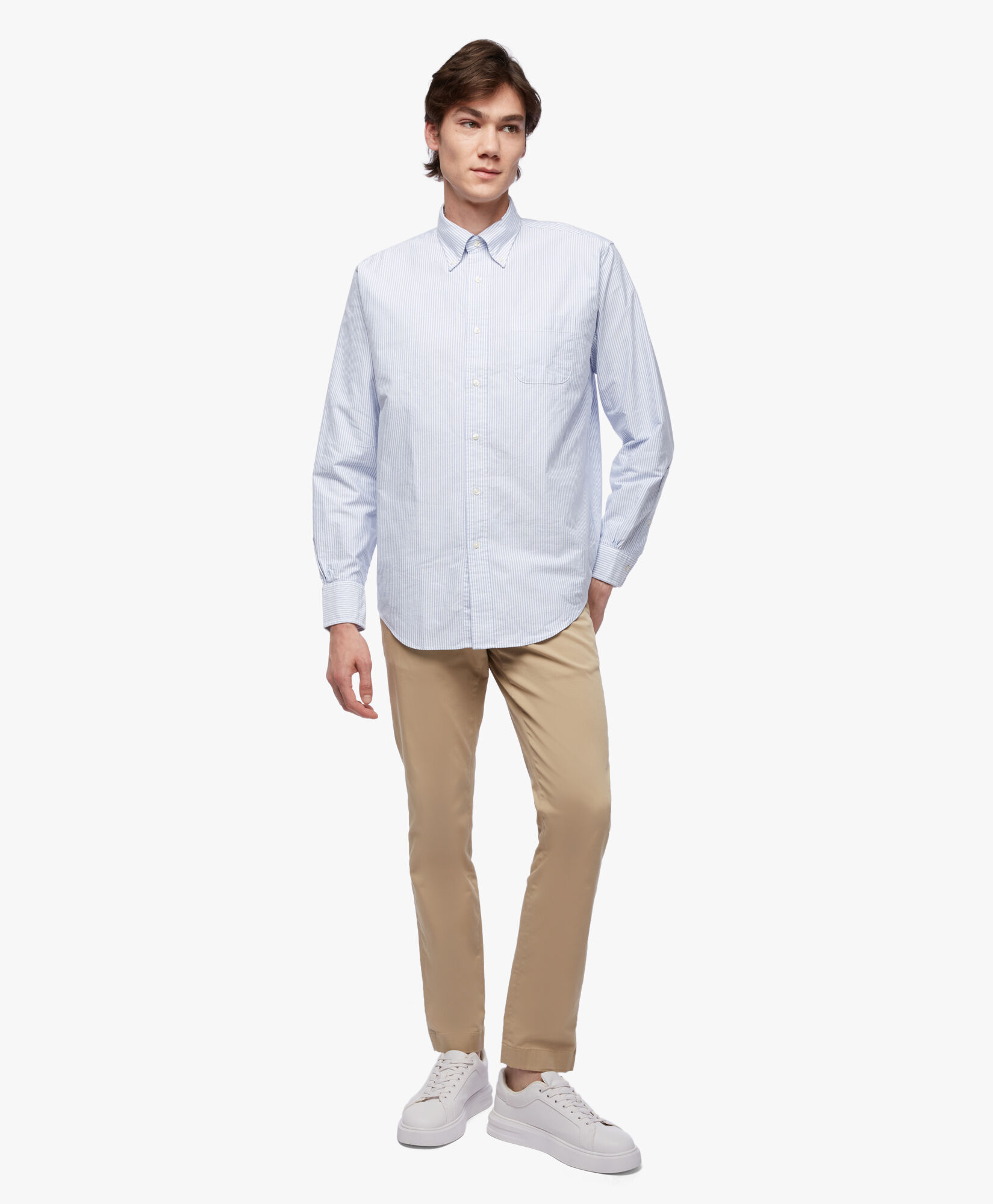 OriginalPoloButton DownStripedOxfordShirt in Blue for Men Brooks Brothers EU
