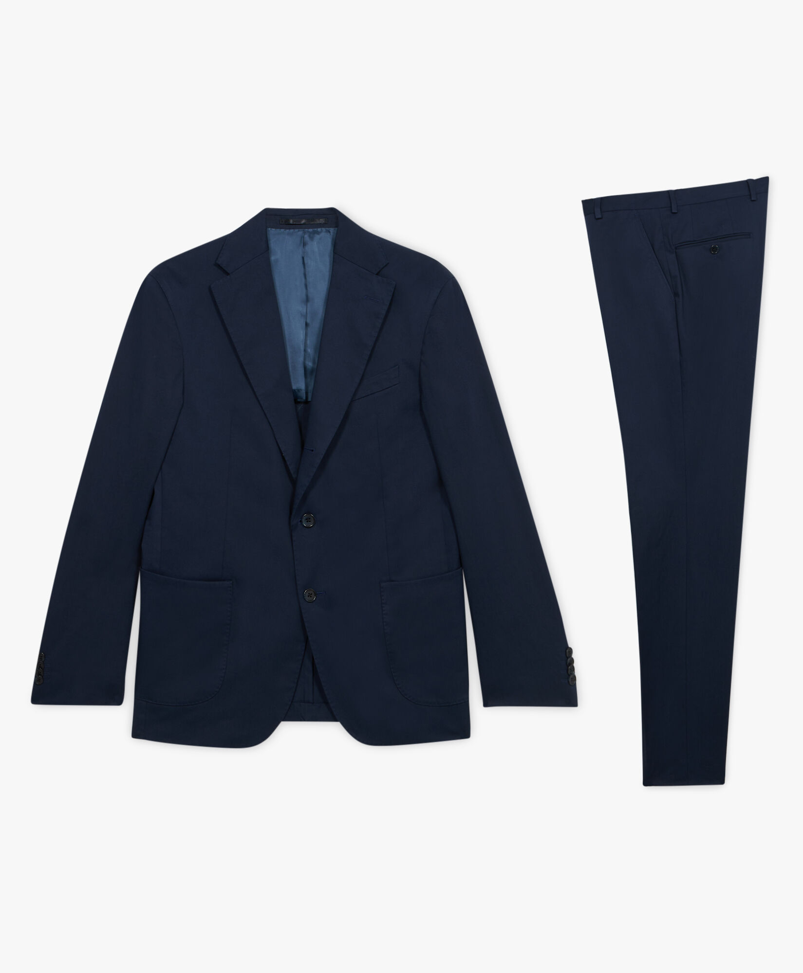 Navy Stretch Cotton Suit in Navy for Men Brooks Brothers UK