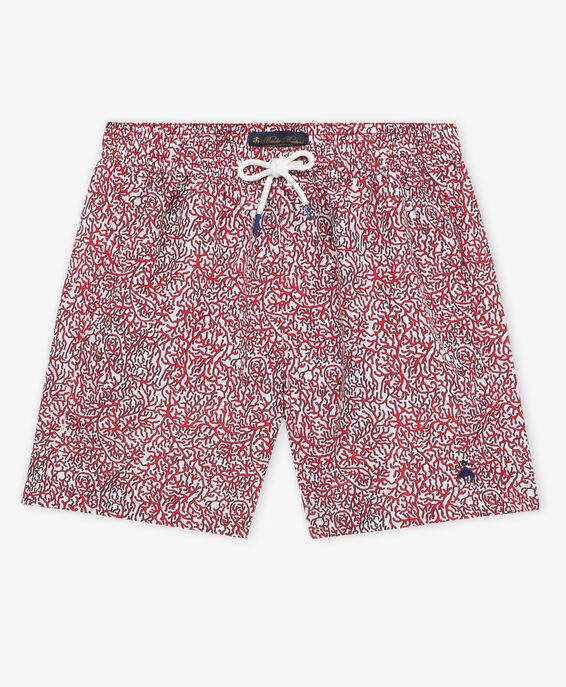 Brooks Brothers Red Coral Reef Swim Shorts Rosso SWIMT002PLPPL001REDF0001