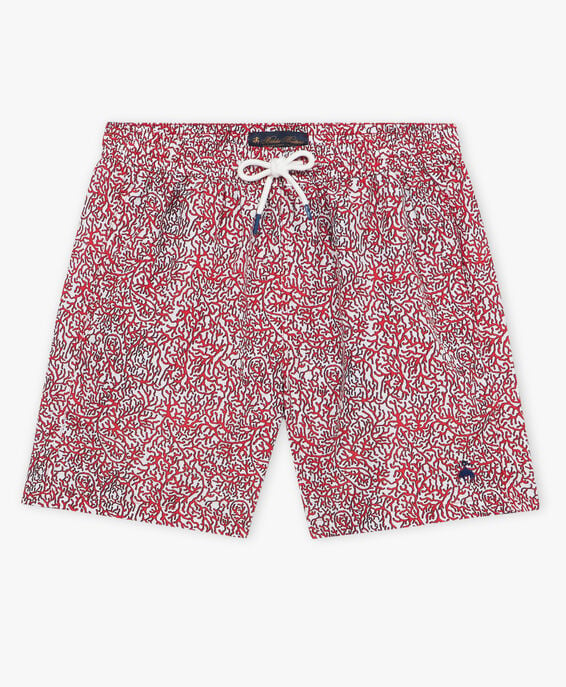 Brooks Brothers Red Coral Reef Swim Shorts Rosso SWIMT002PLPPL001REDF0001