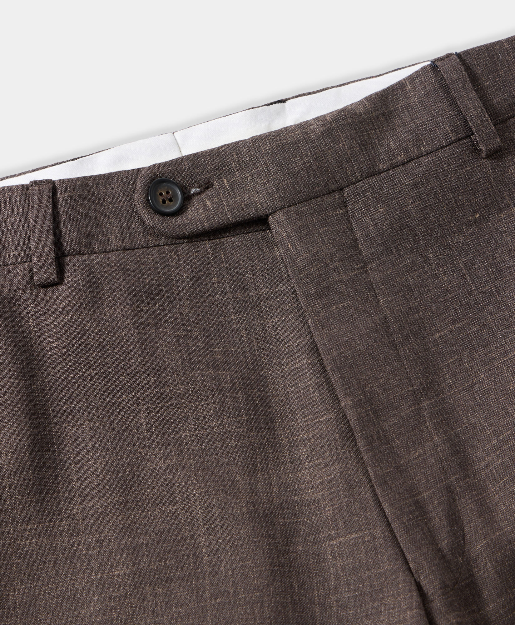 Brooks Brothers Summertime Wool-Silk-Linen Blend Suit Brown STREG038WVBLI004BRWNP001