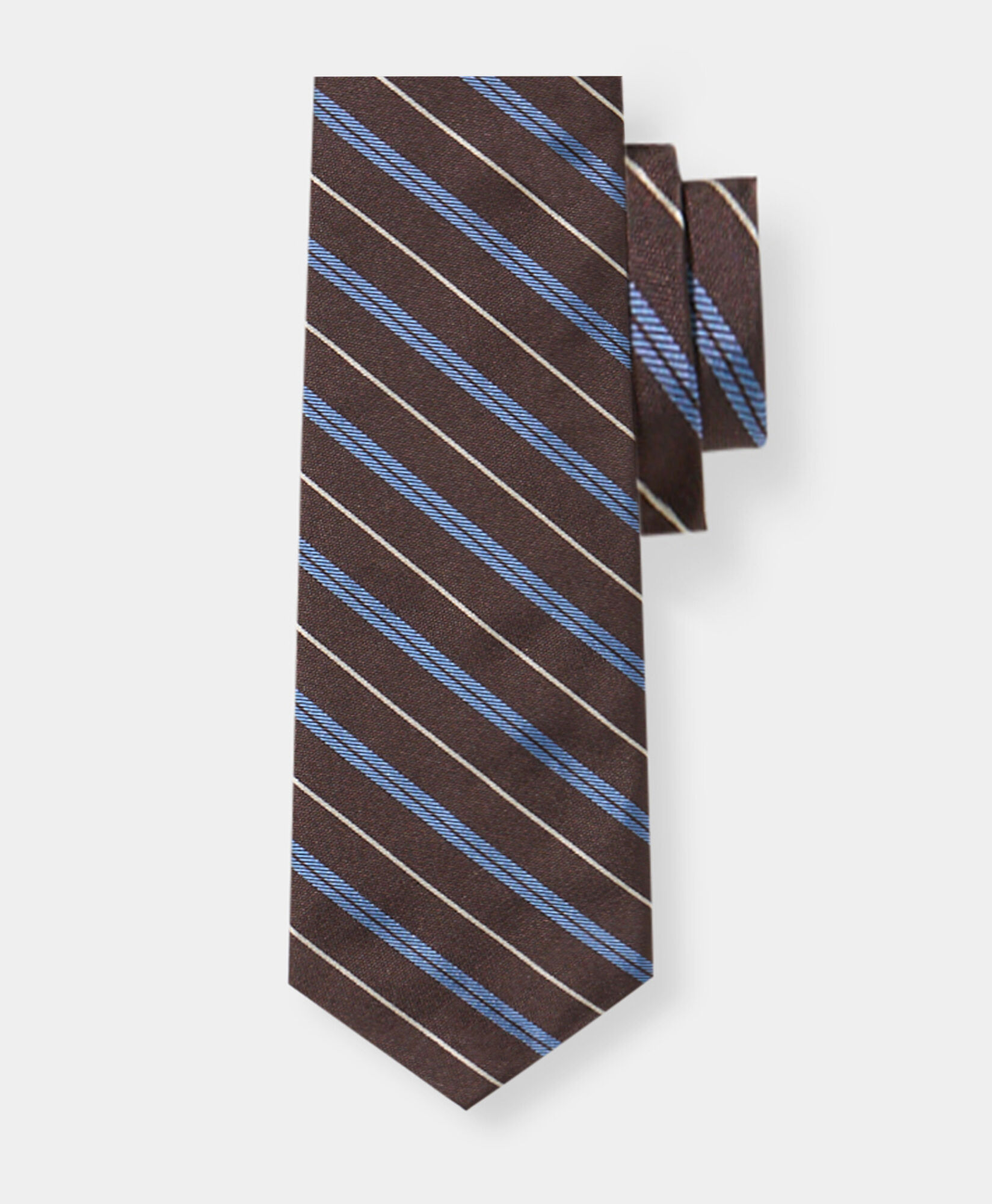 Brooks Brothers Regimental Silk Tie Brown ACNEK122SEPSE001BRWNF001