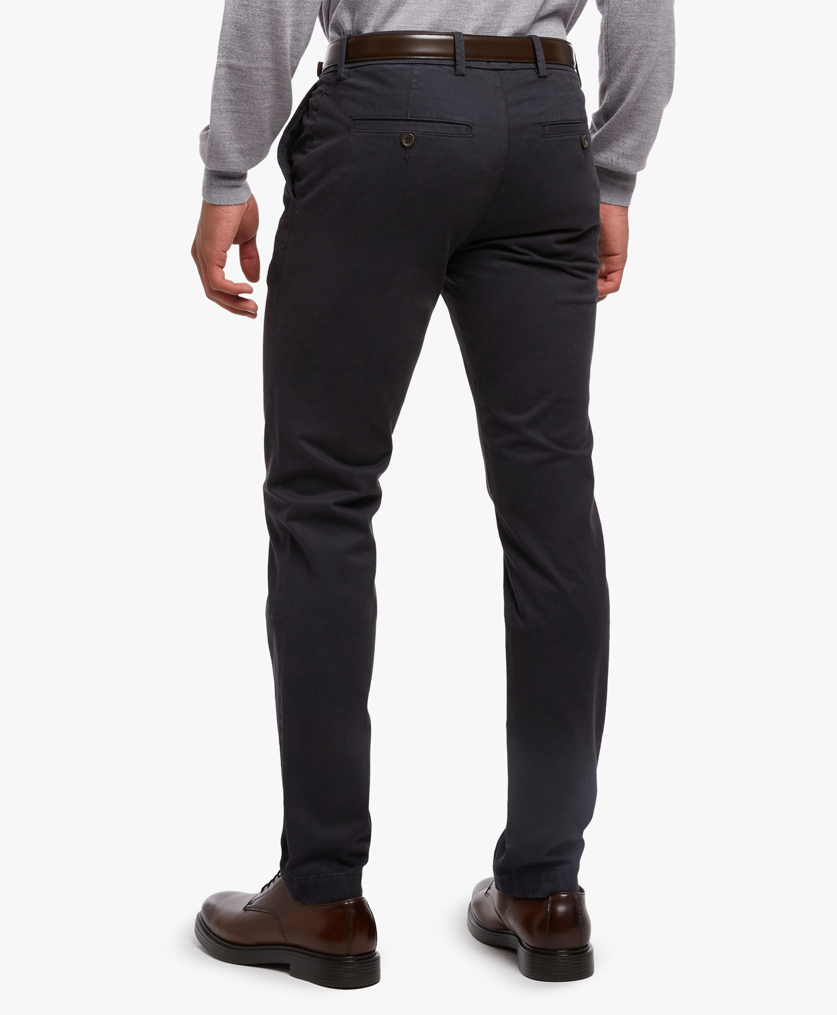 Brooks Brothers Pantalone chino in cotone elasticizzato Blu CPCHI003COBSP003BLUEP001