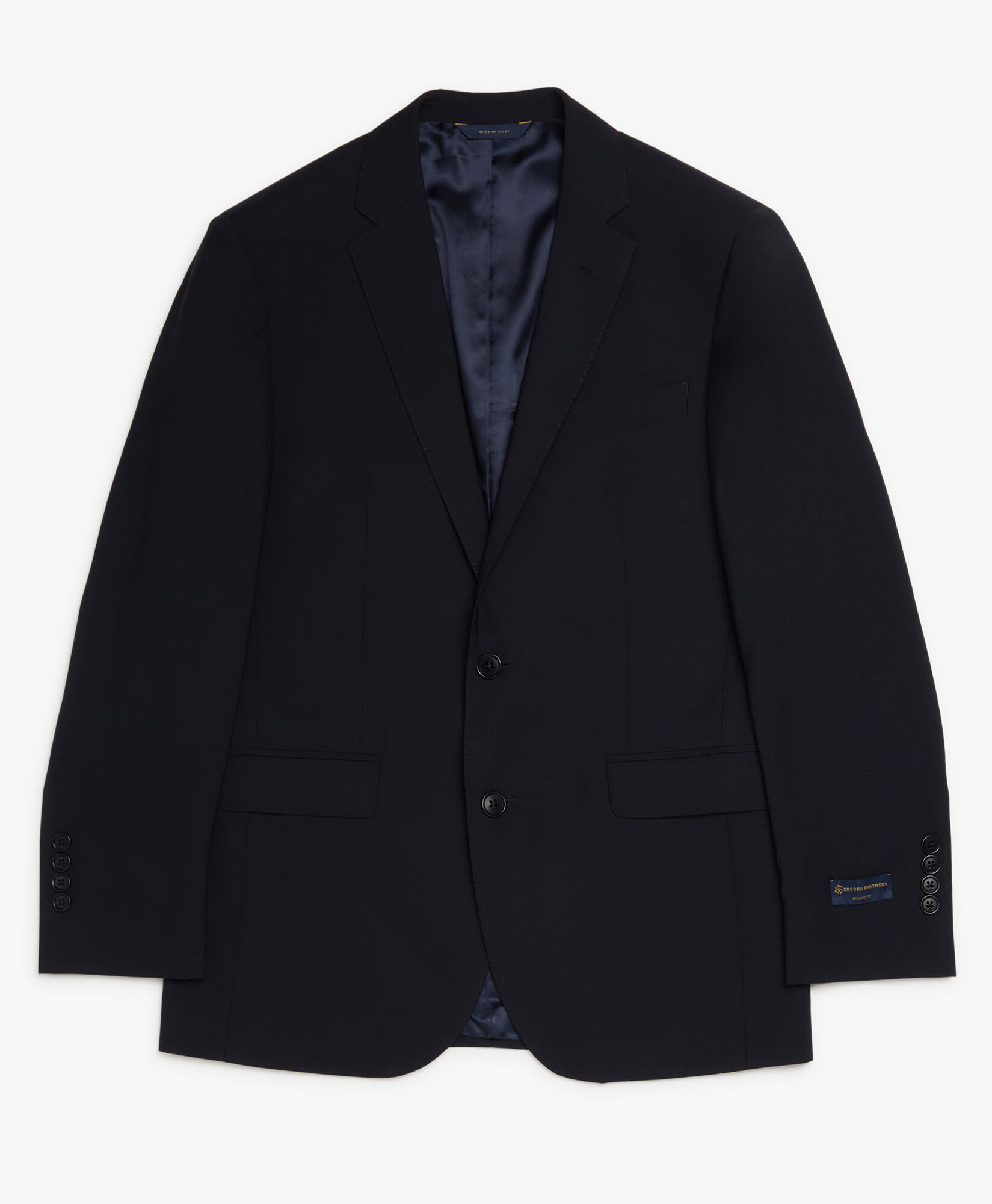 Brooks Brothers Milano Slim-fit Suit Jacket, Twill, 2-Buttons Black 1000028474US100064480
