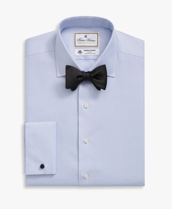 Brooks Brothers Camisa de vestir de algodón azul claro non-iron corte slim con cuello inglés abierto Azul claro 1000097465US100205250