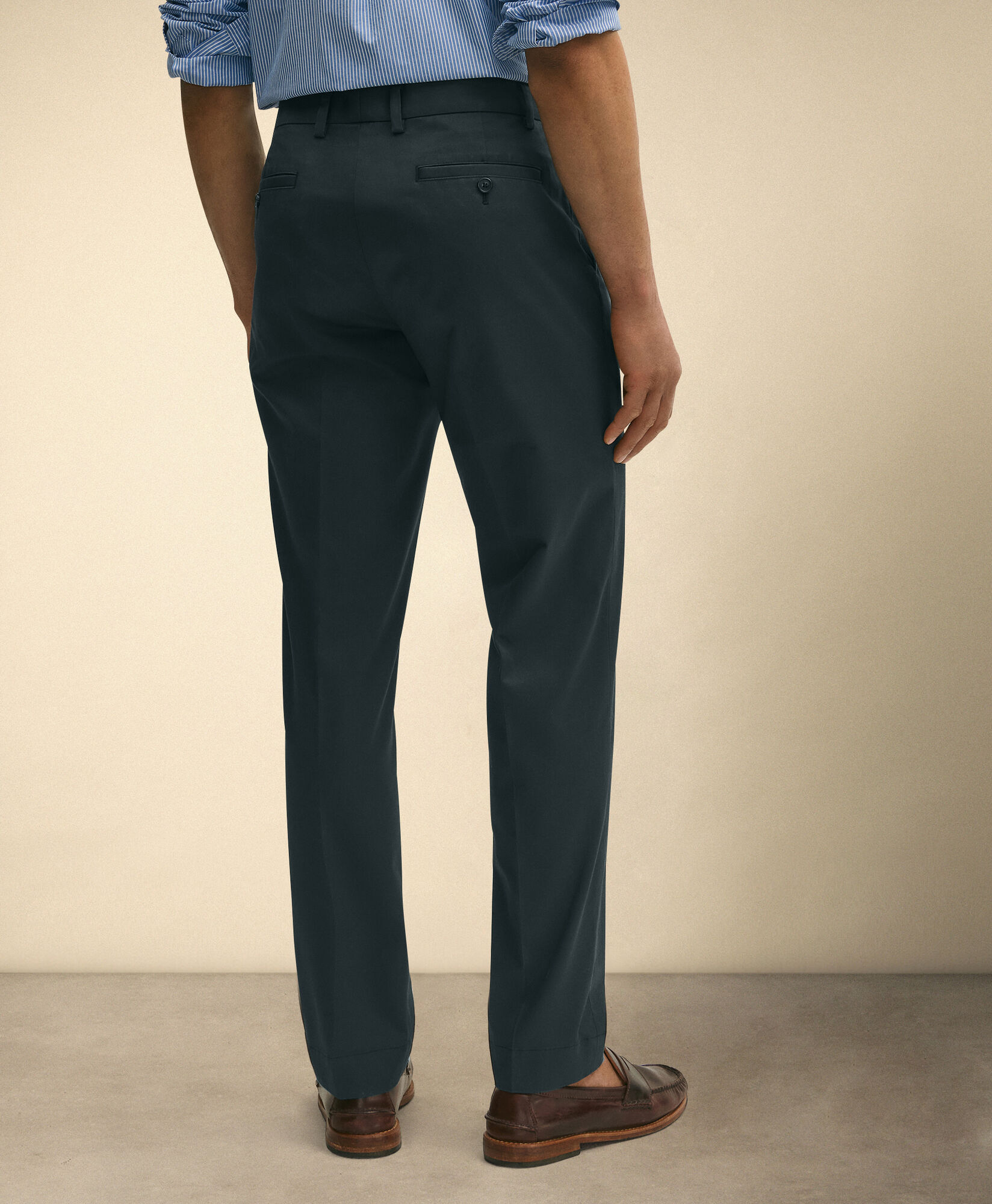 Brooks Brothers Slim Fit Chino Advantage in Cotone Elasticizzato Blu scuro 1000097229US100204795