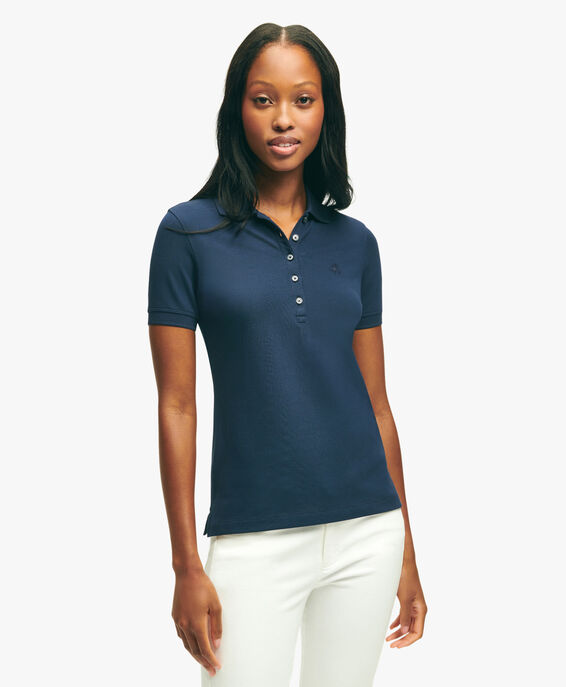 Brooks Brothers Polo piquet in cotone stretch Supima Navy 1000090498US100188503