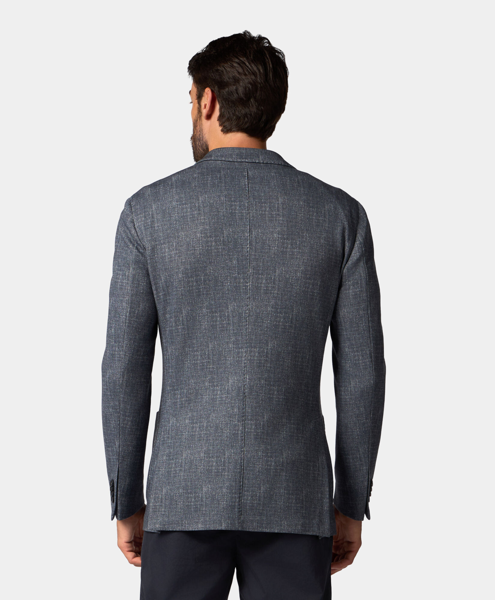 Brooks Brothers Cotton Blend Jersey Jacket Blue JKREG057PLBCO002BLUEP001