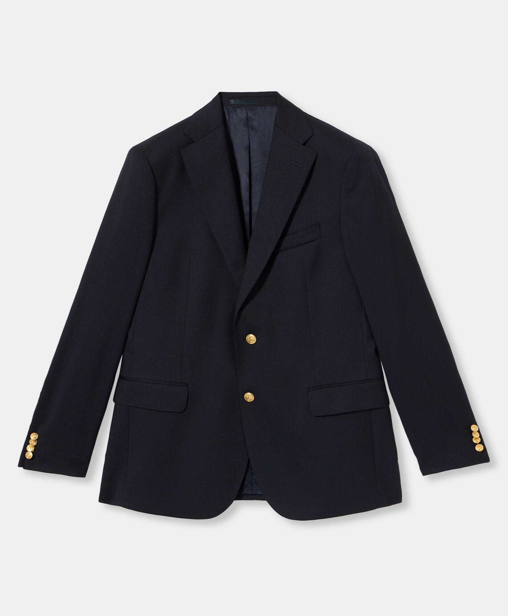 Gold Buttons Virgin Wool Blazer in Navy for Men Brooks Brothers UK