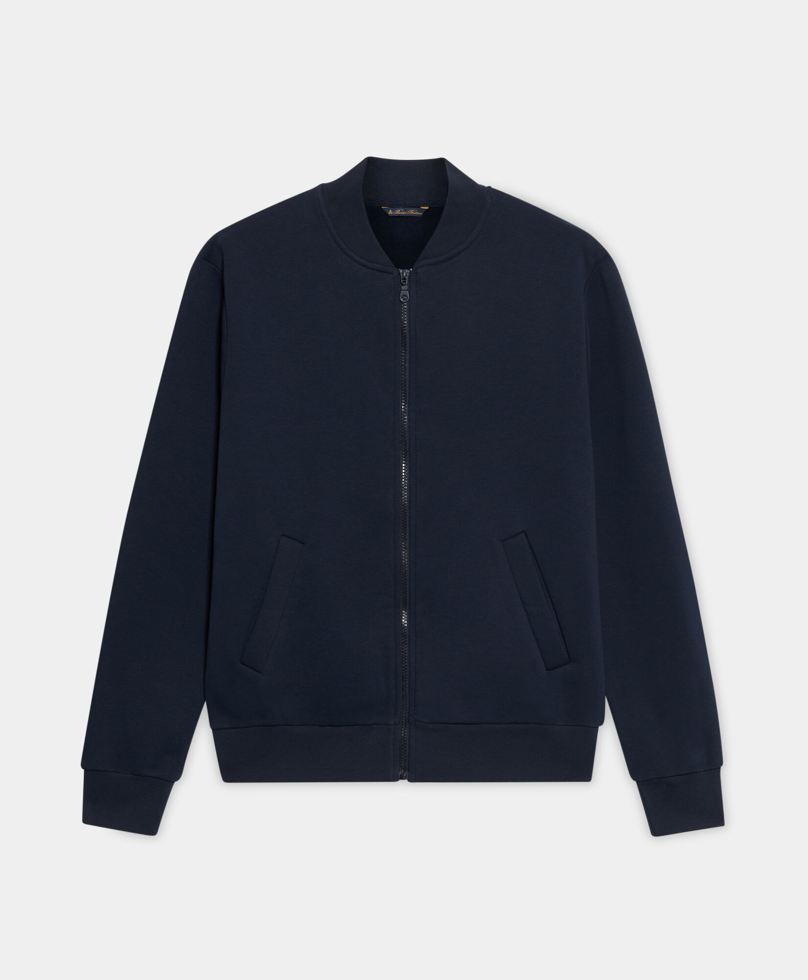 Cotton Zip Up Sweater in Navy for Men Brooks Brothers EU