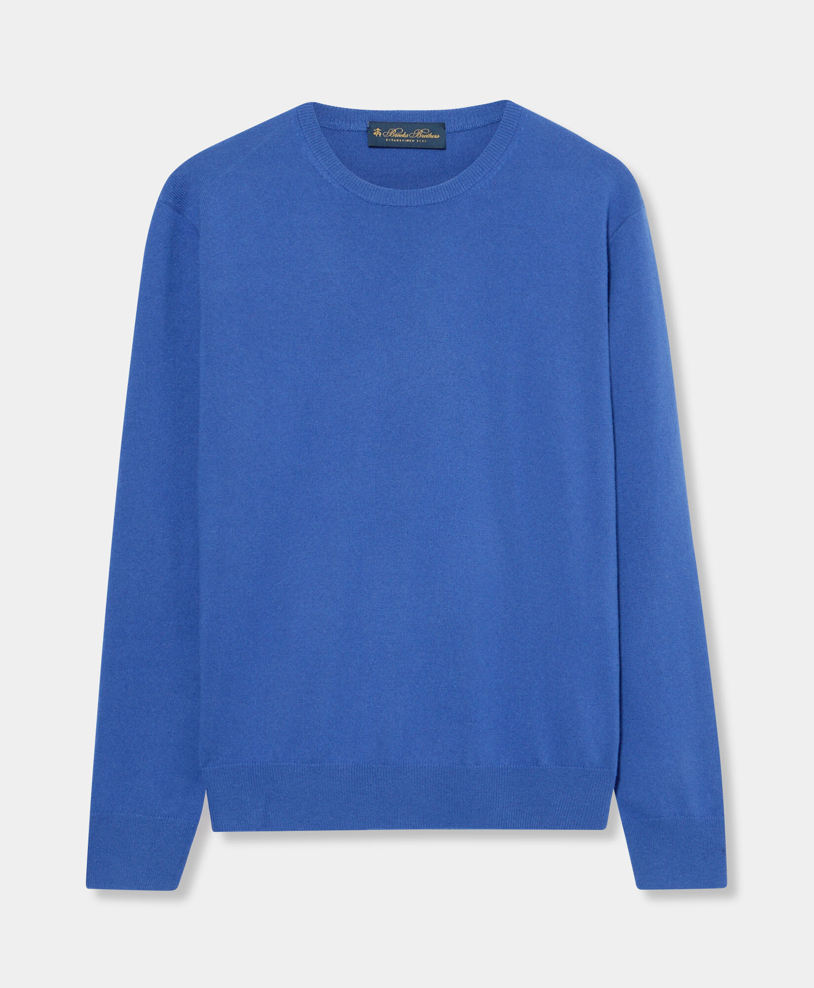 Brooks Brothers Pull Col Rond en Cachemire Indigo KNCRN050WSPWS001INDGP001