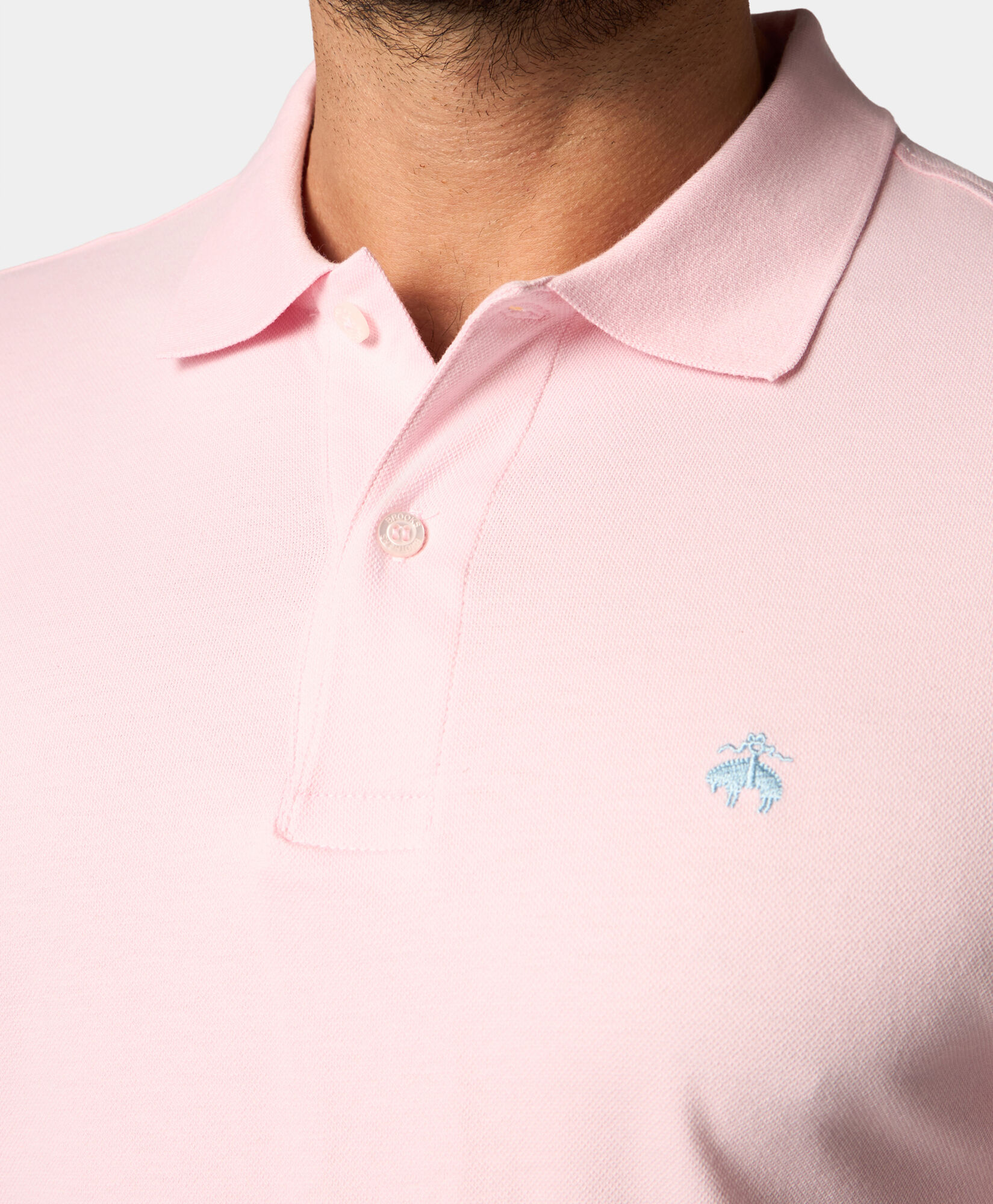 Brooks Brothers Cotton Piqué Polo Pink POJER010COPCO001PINKP001