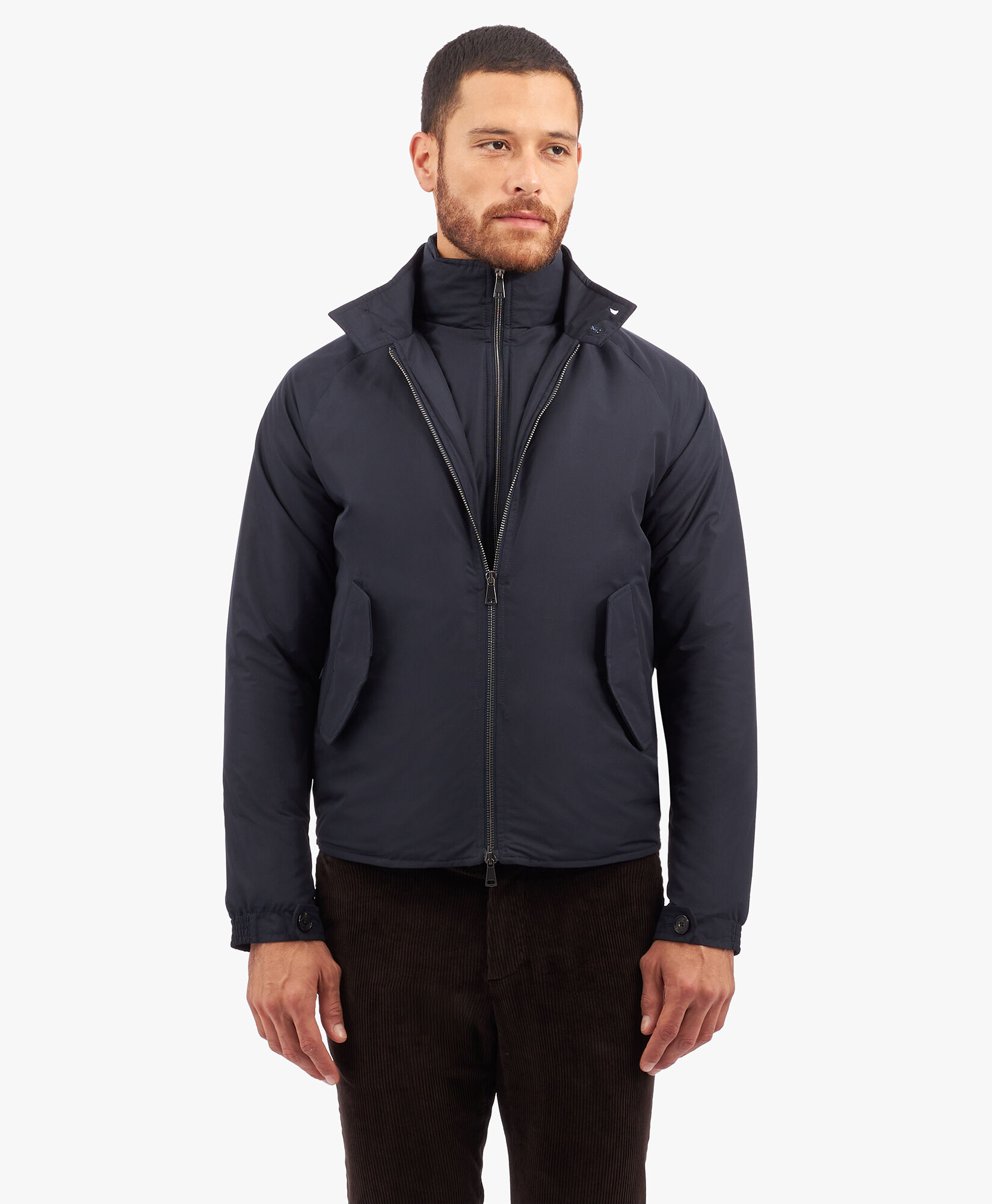 Technical Bomber in Blue for Men Brooks Brothers UK