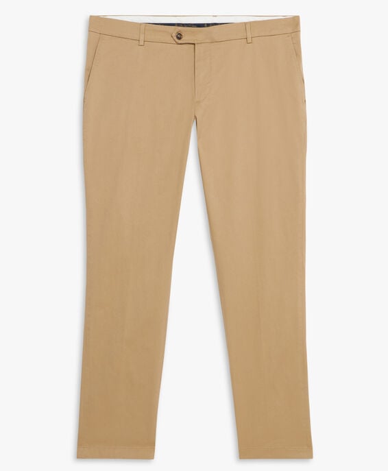 Brooks Brothers Pantalon chino kaki coupe slim en coton double retors Kaki CPCHI028COBSP002KHAKP001