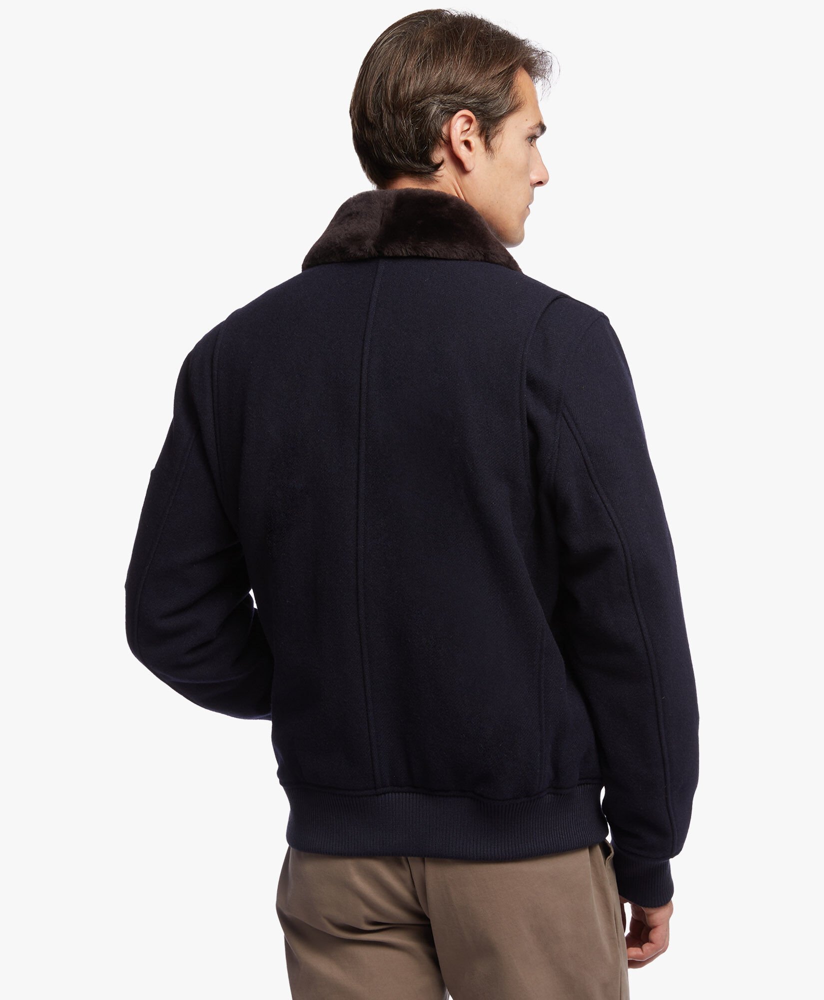 Wool aviator jacket new arrivals